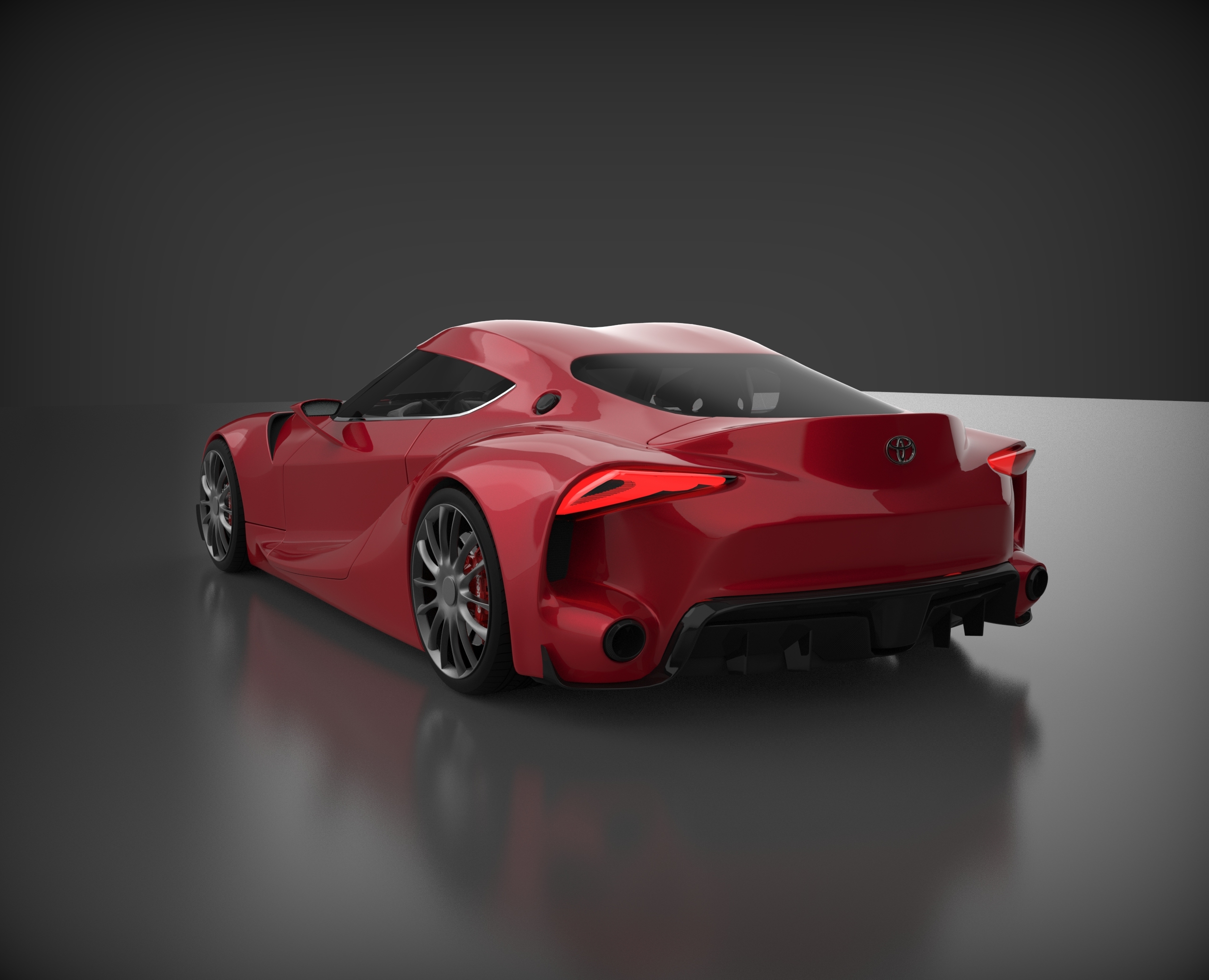 Toyota，Supra，Ox demon king，f1，keyshot，Render，