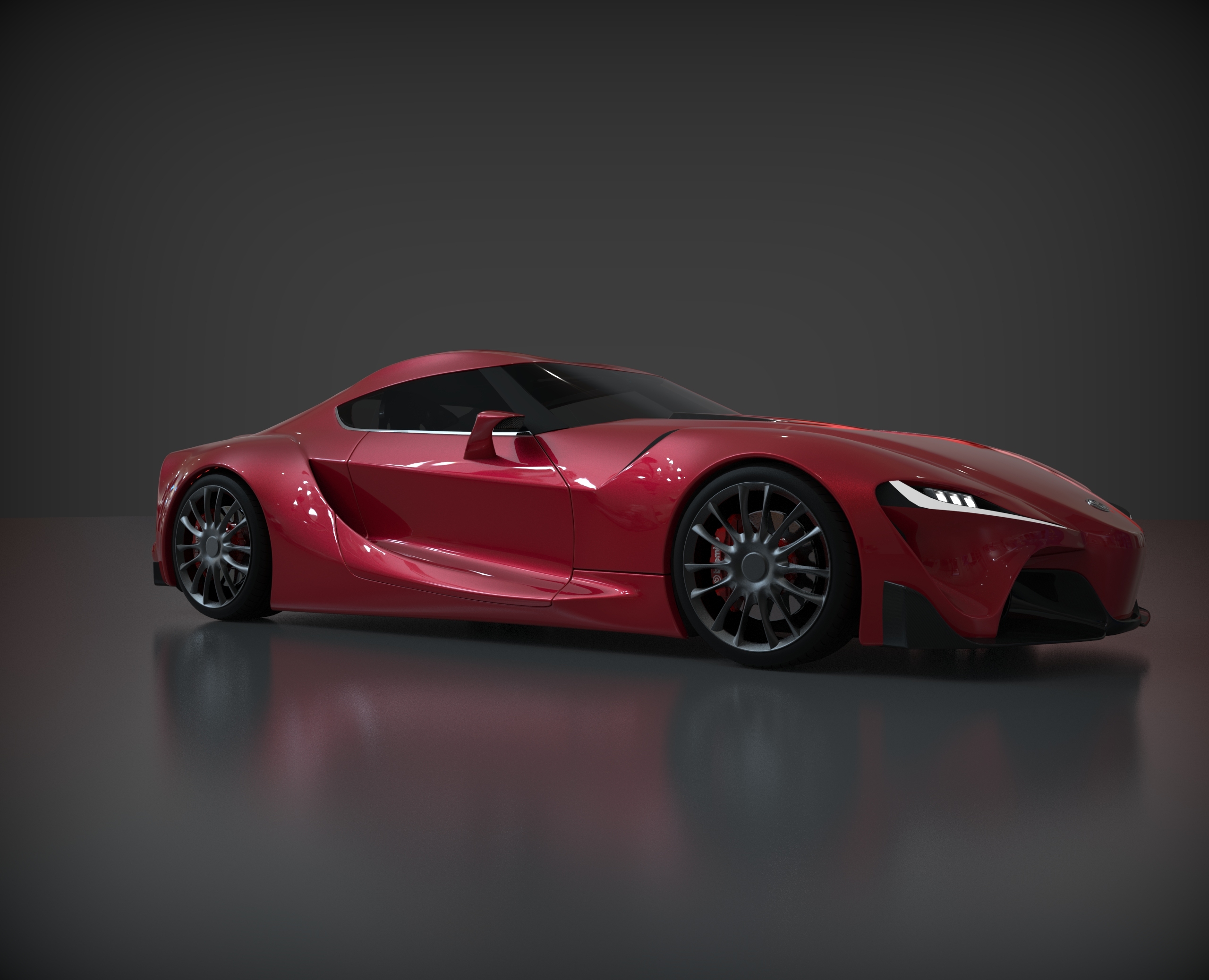 Toyota，Supra，Ox demon king，f1，keyshot，Render，