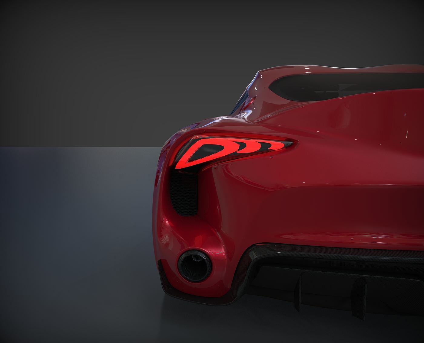 Toyota，Supra，Ox demon king，f1，keyshot，Render，