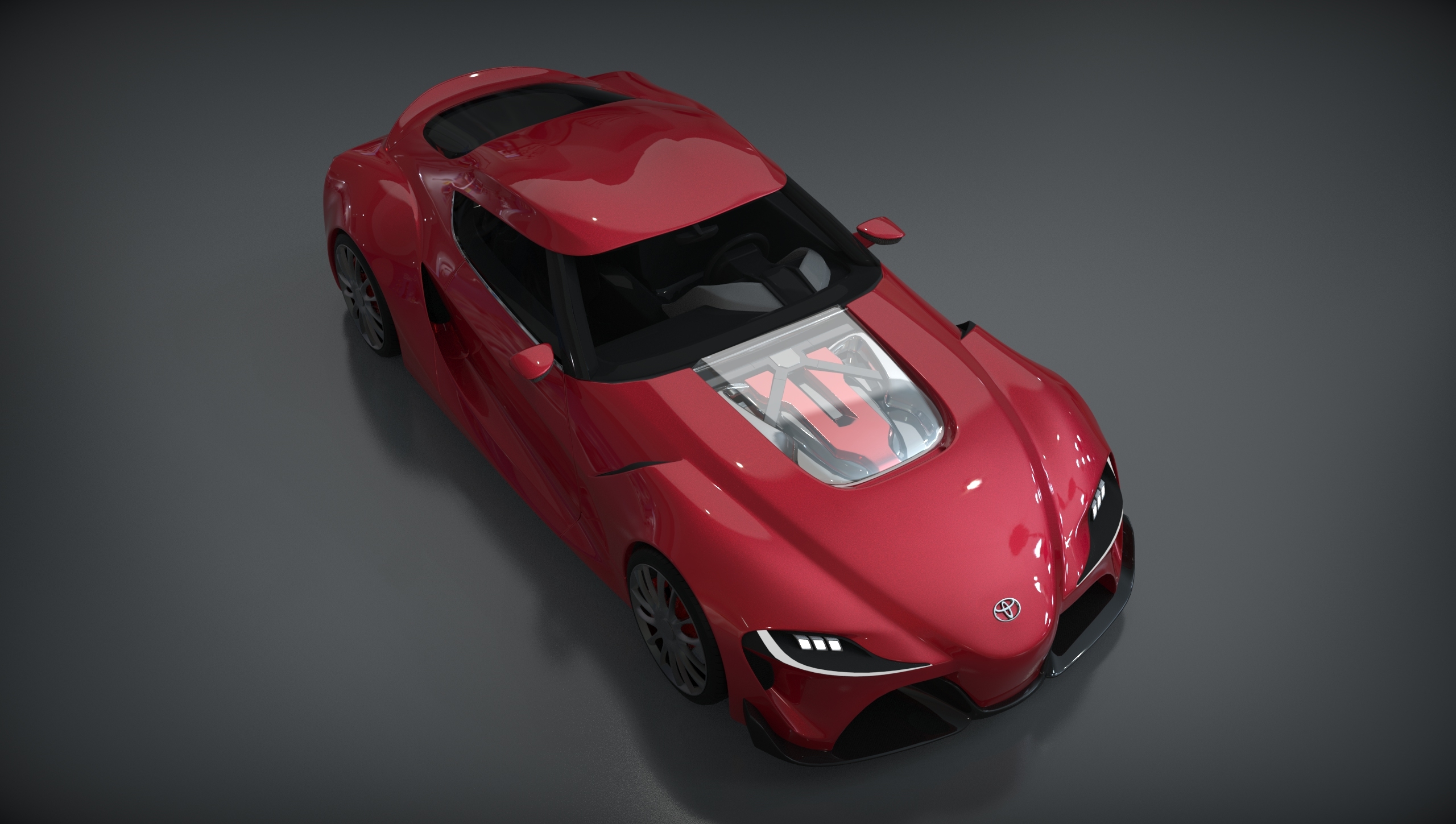 Toyota，Supra，Ox demon king，f1，keyshot，Render，