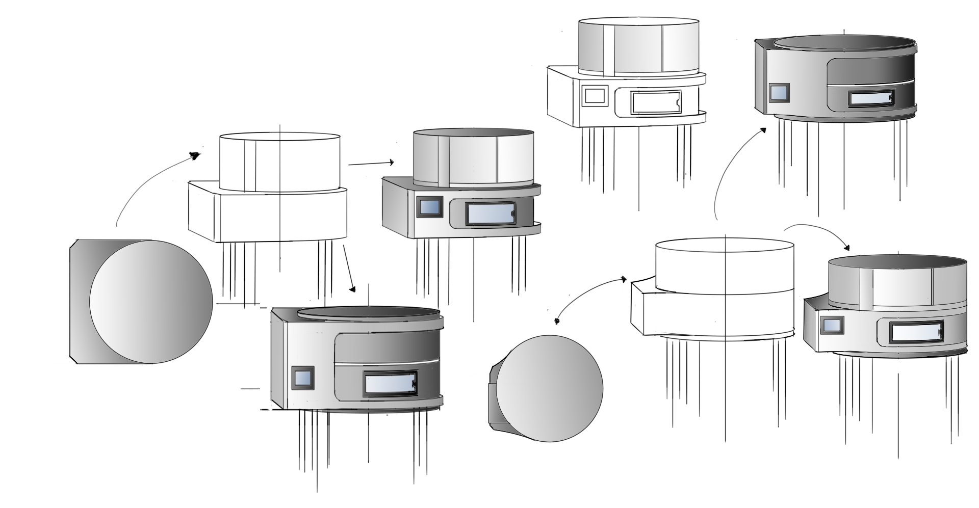 Appearance packaging combined with internal structure，