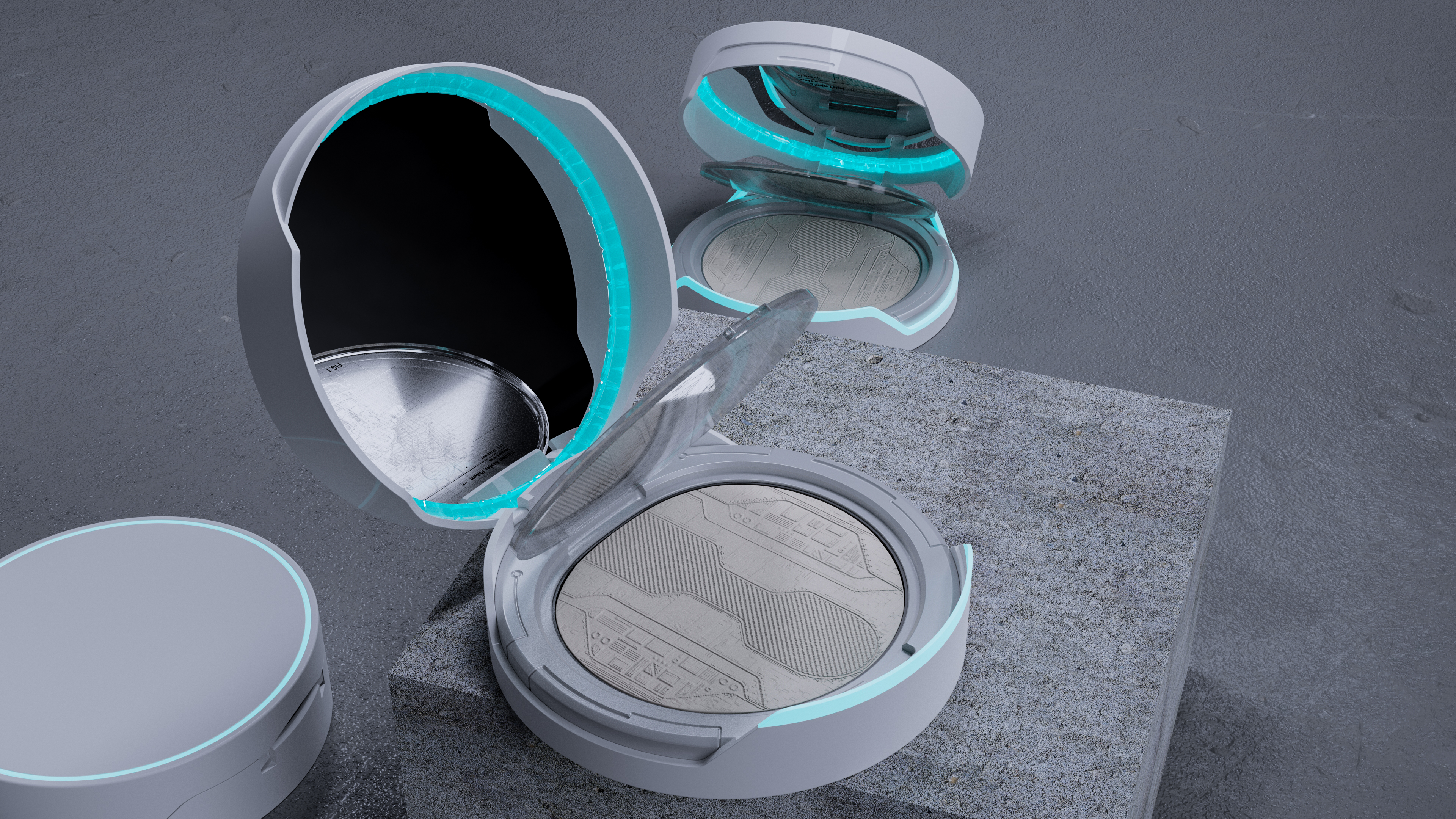 air cushion，Foundation make-up，Box，science and technology，future，Beauty makeup，Make-up，Cosmetics，