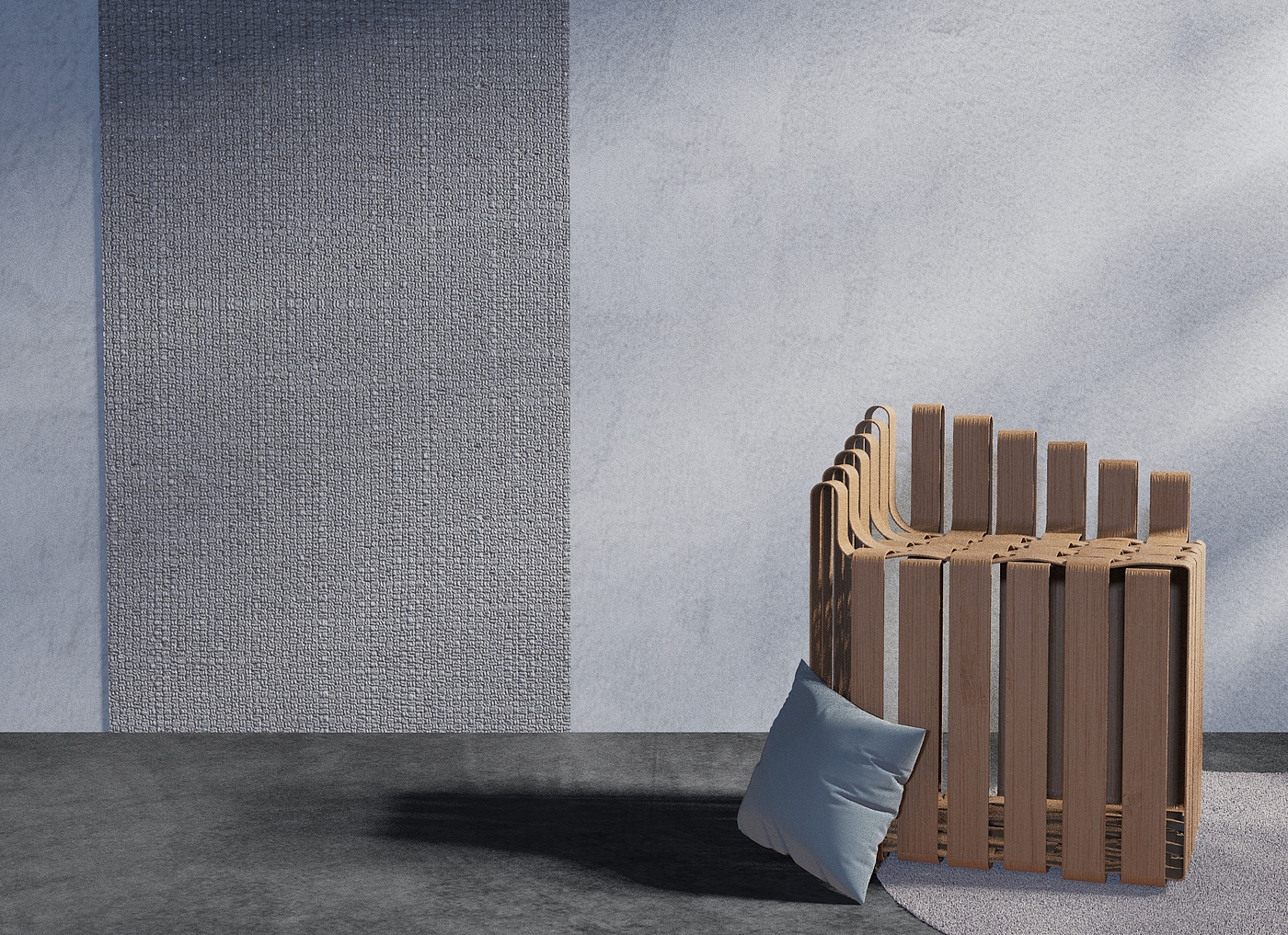 Chair, bamboo，