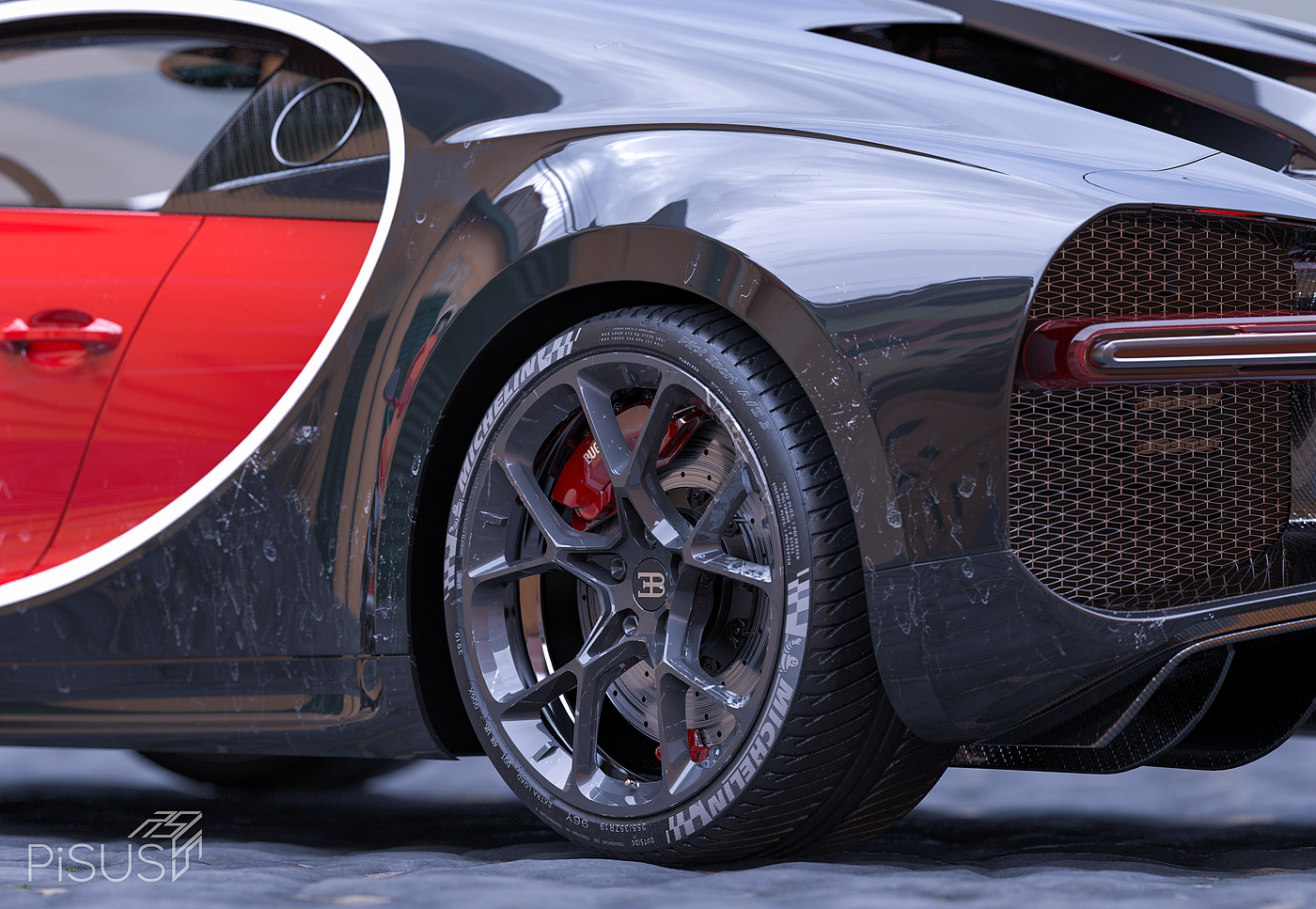 Car rendering，industrial design，