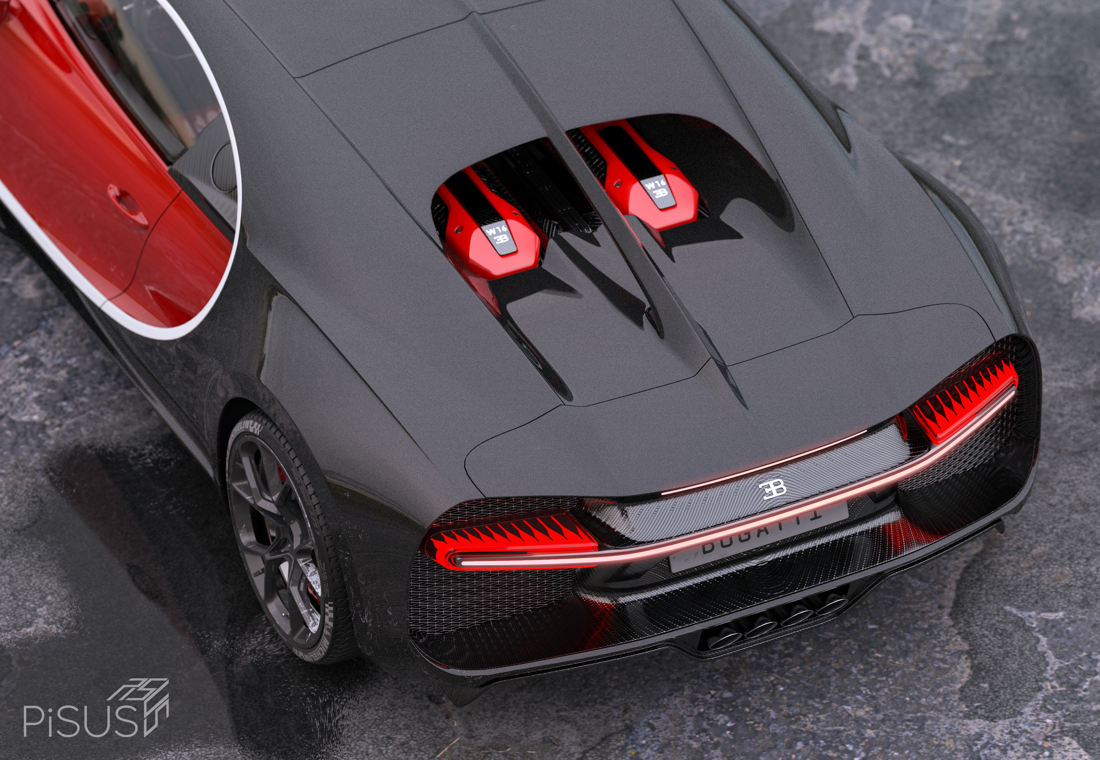 Car rendering，industrial design，