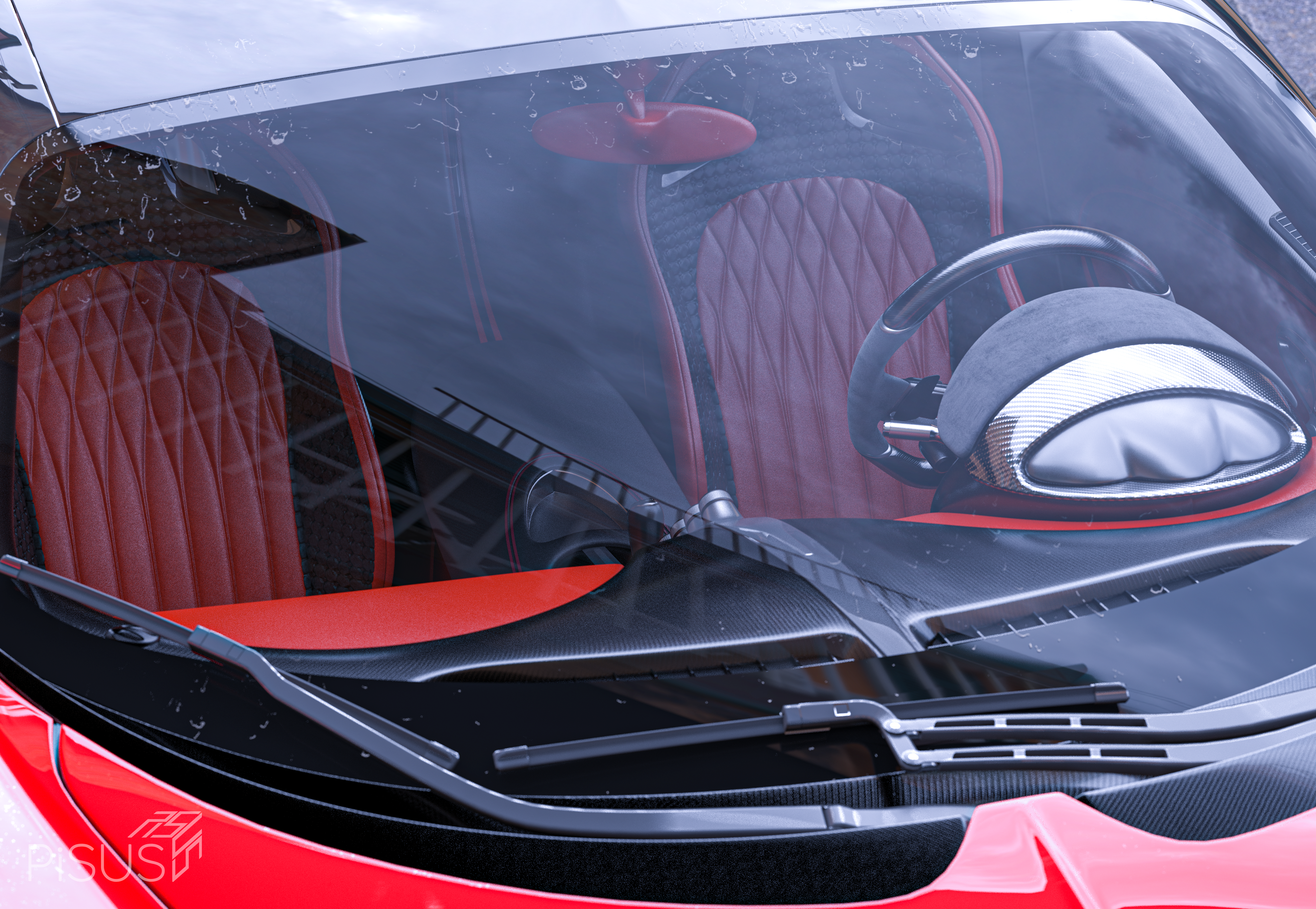 Car rendering，industrial design，