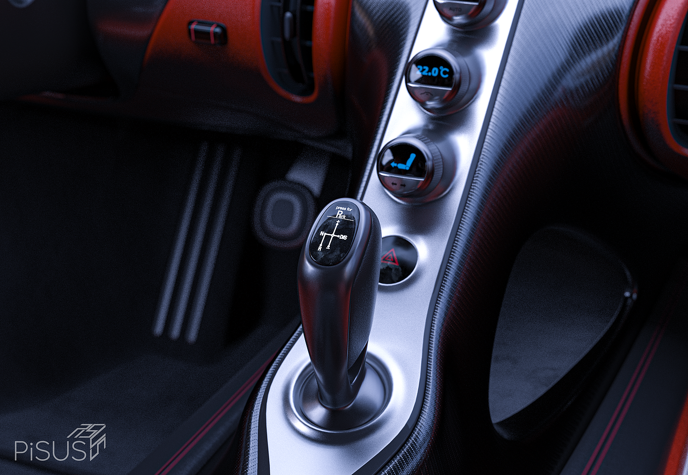 Car rendering，industrial design，