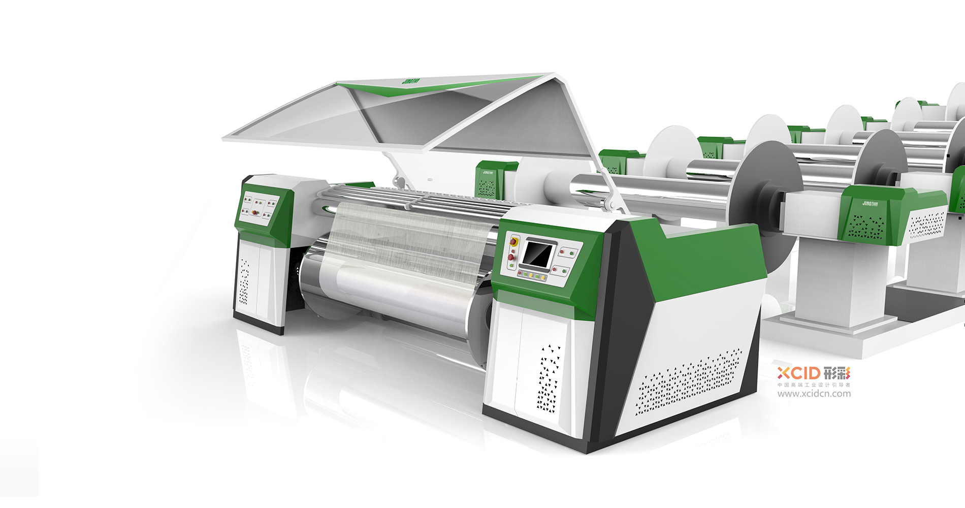 Parallel shaft machine，Sizing and shaft，Textile machinery design，Design of parallel shaft machine，equipment design ，Equipment appearance，