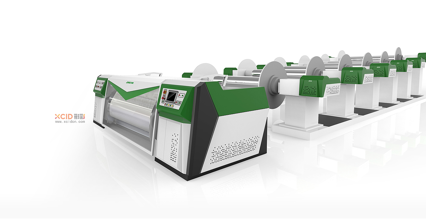 Parallel shaft machine，Sizing and shaft，Textile machinery design，Design of parallel shaft machine，equipment design ，Equipment appearance，