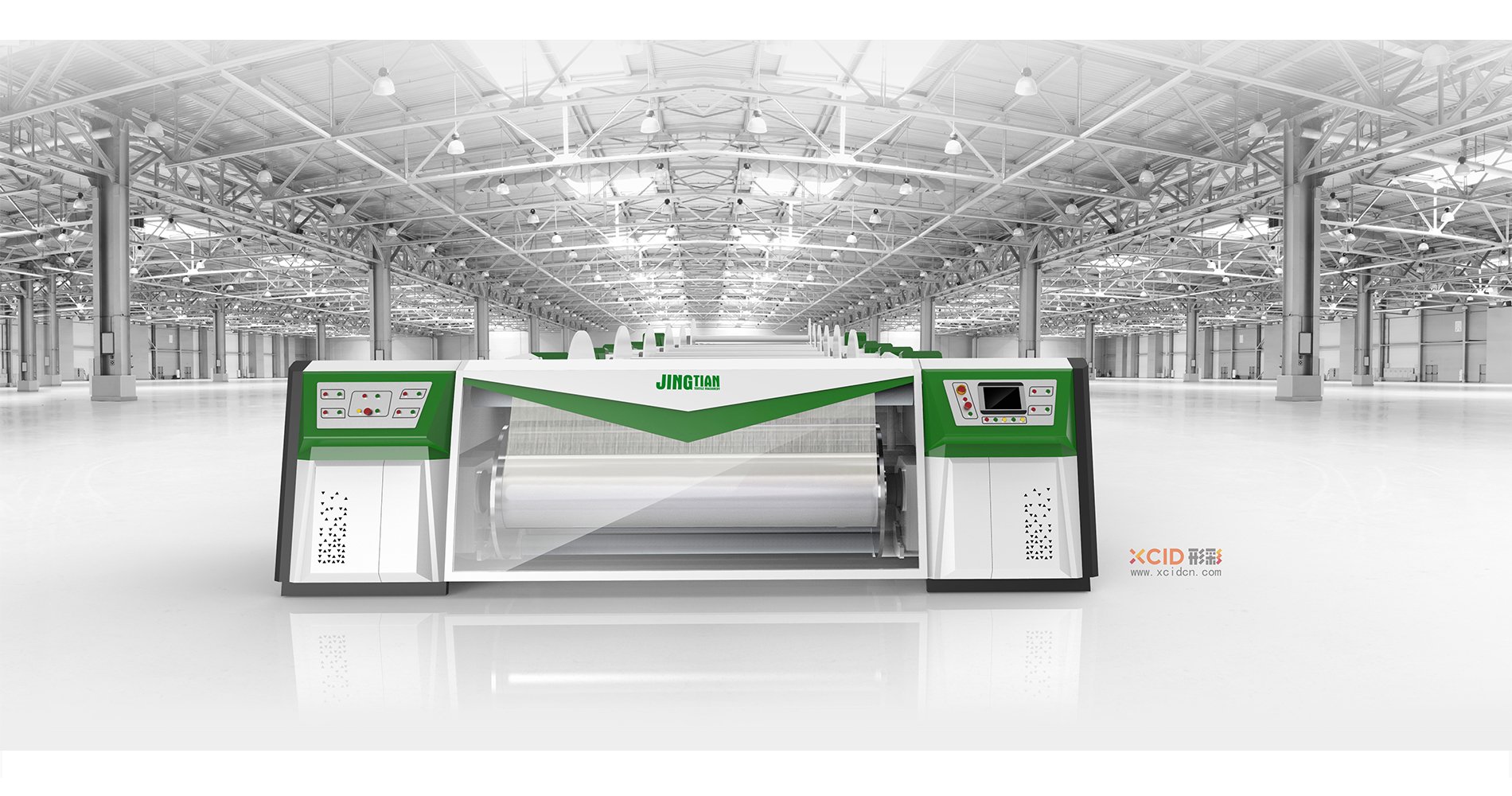 Parallel shaft machine，Sizing and shaft，Textile machinery design，Design of parallel shaft machine，equipment design ，Equipment appearance，