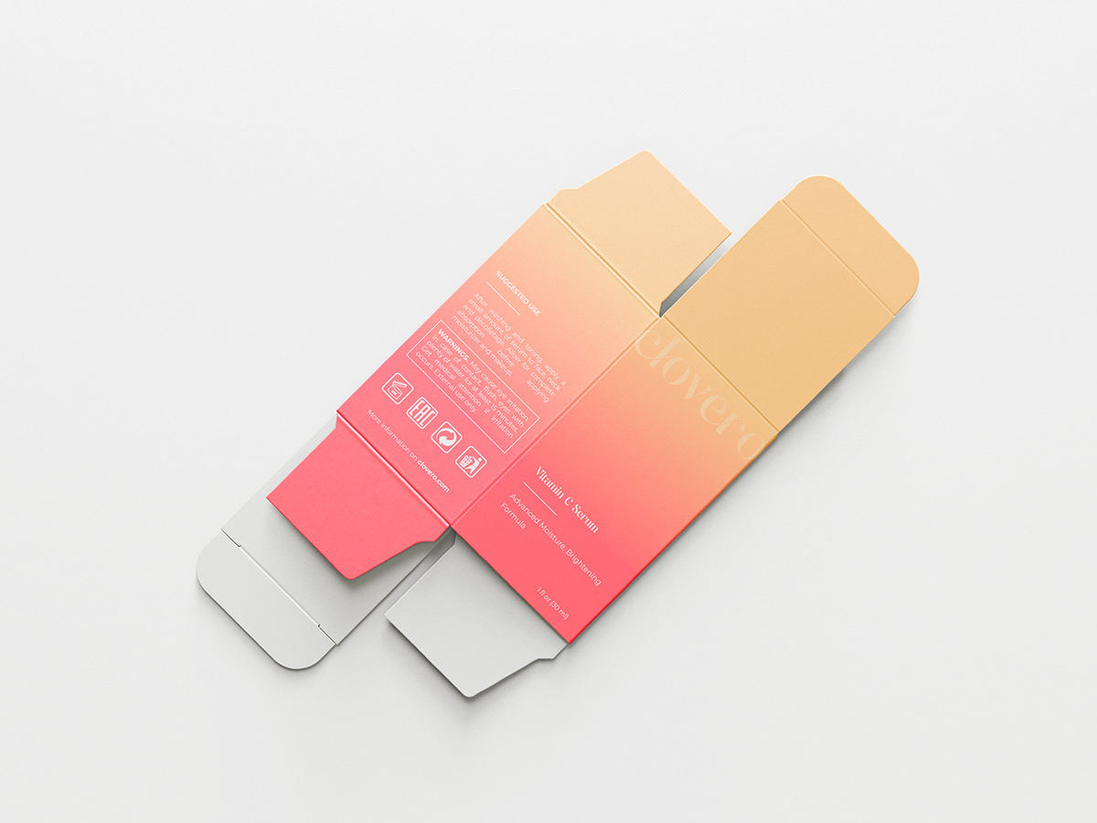 CLOVERO，packing design，Cosmetic packaging，