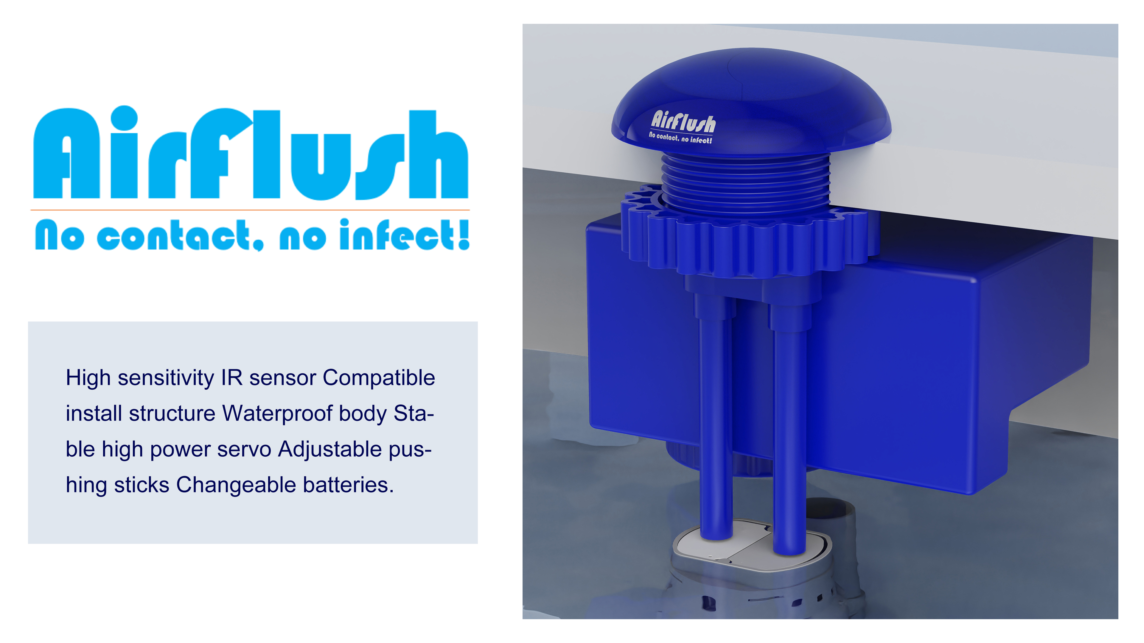 Intelligent, bathroom, infrared, contact free, prevent cross infection，Contact free infrared toilet intelligent drain，