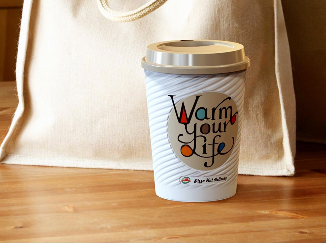 Brand design，Pizza hut，juice cup，Hot drink cup，