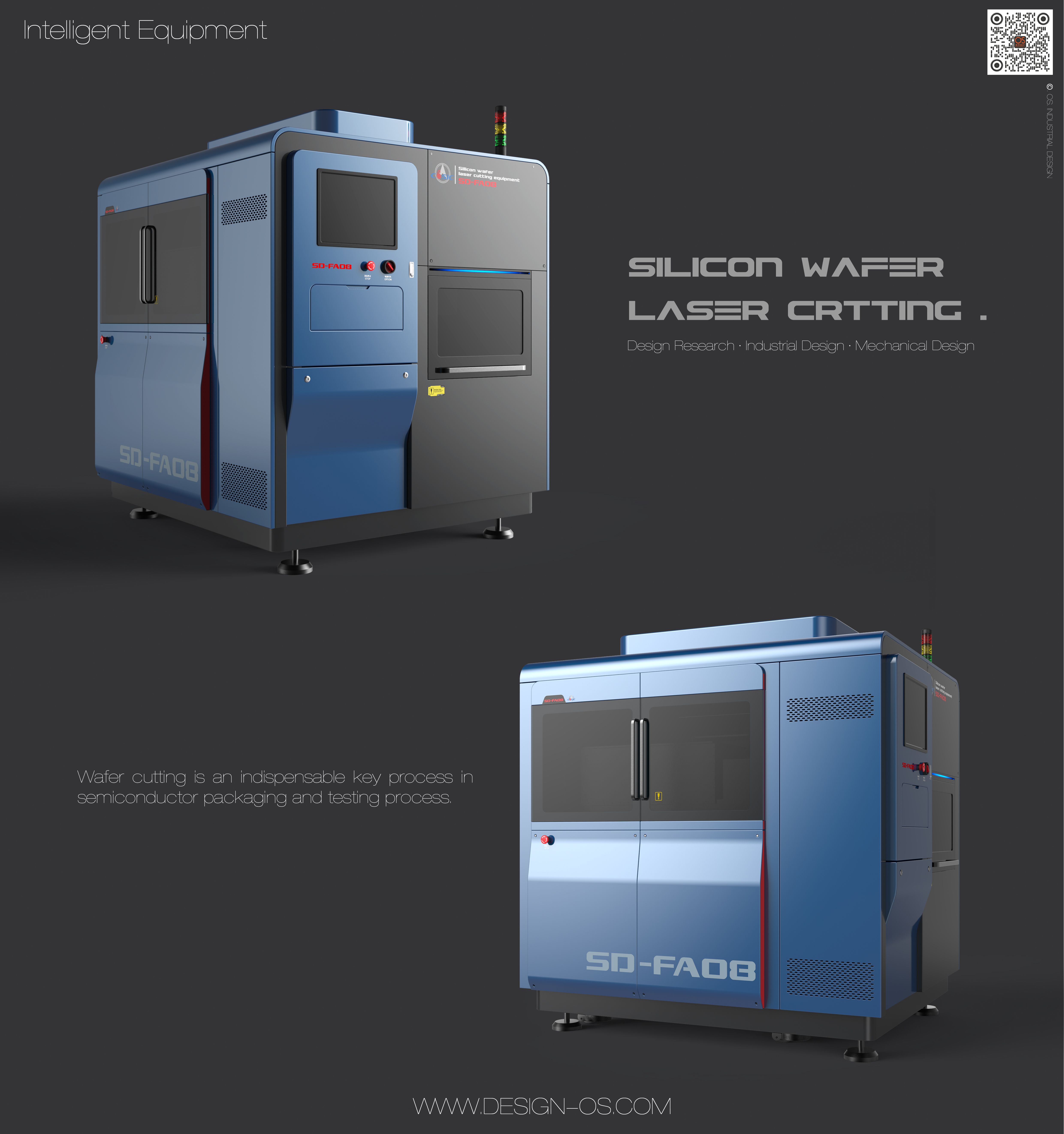 industrial design，Intelligent equipment，sheet metal，laser，Simple modeling，