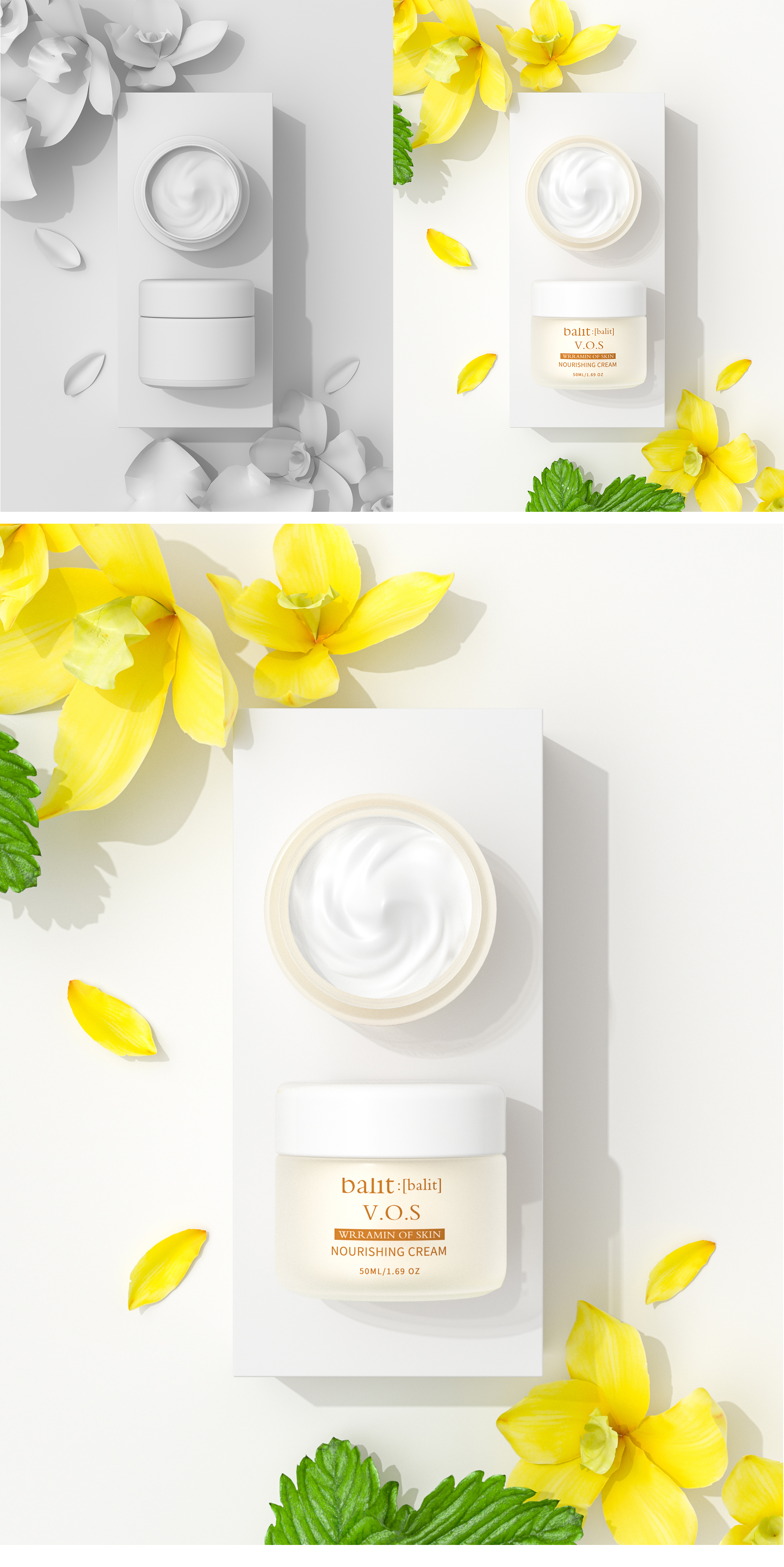 Beauty makeup，Modeling and rendering，Product modeling and rendering，c4d，oc，