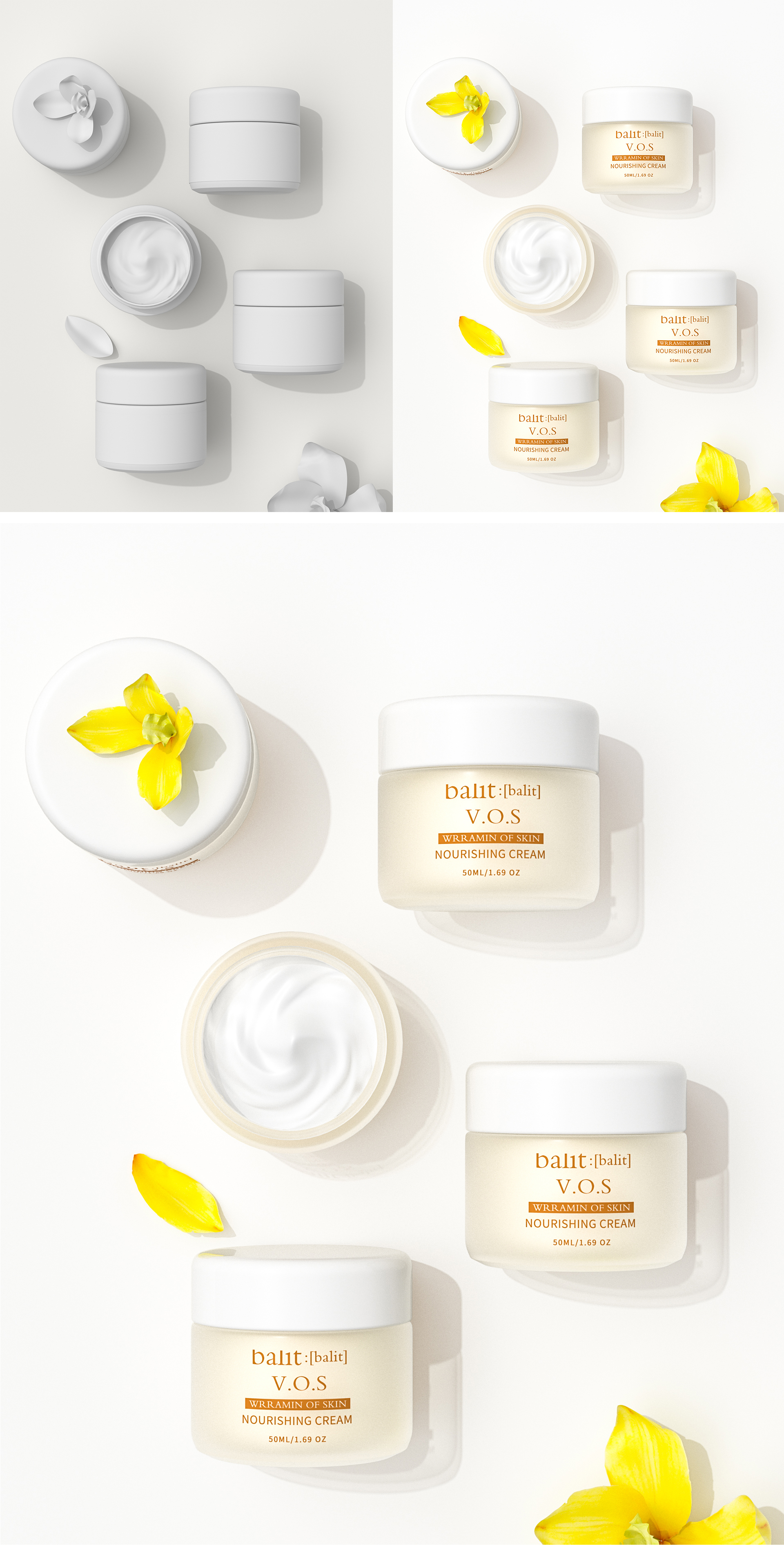 Beauty makeup，Modeling and rendering，Product modeling and rendering，c4d，oc，