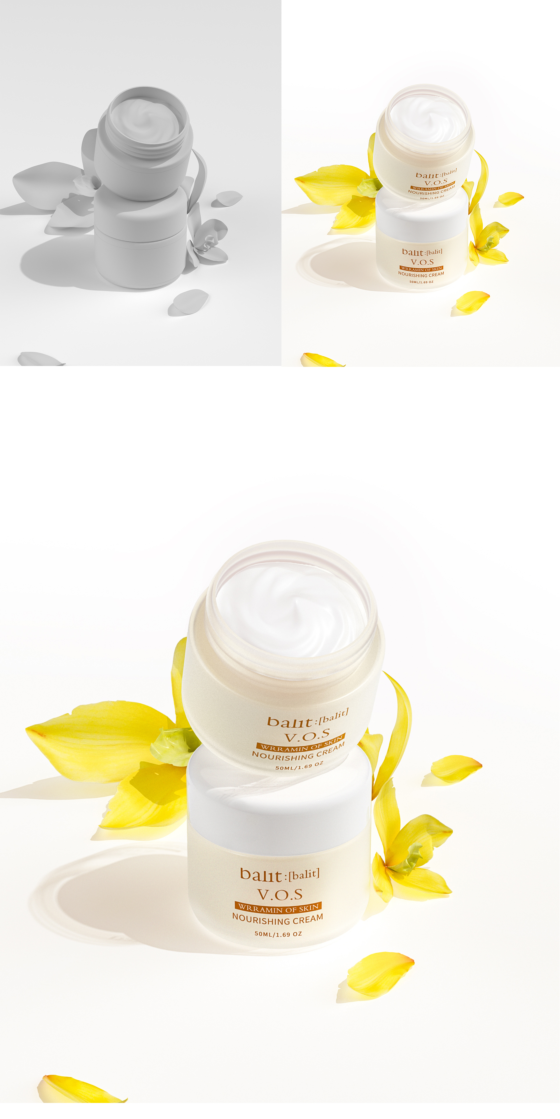 Beauty makeup，Modeling and rendering，Product modeling and rendering，c4d，oc，