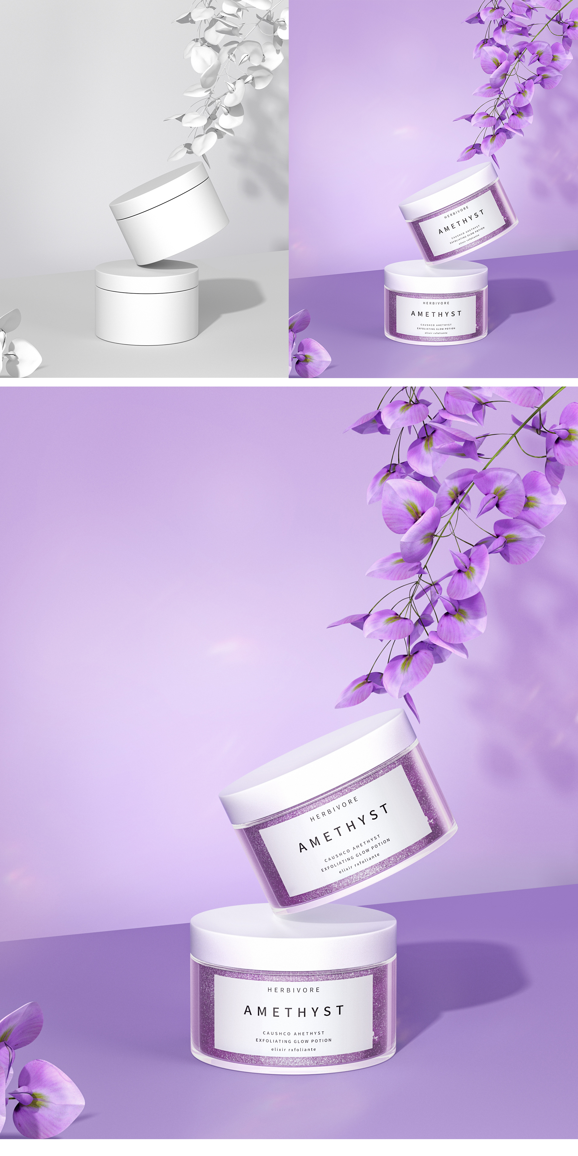 Beauty makeup，Modeling and rendering，Product modeling and rendering，c4d，oc，