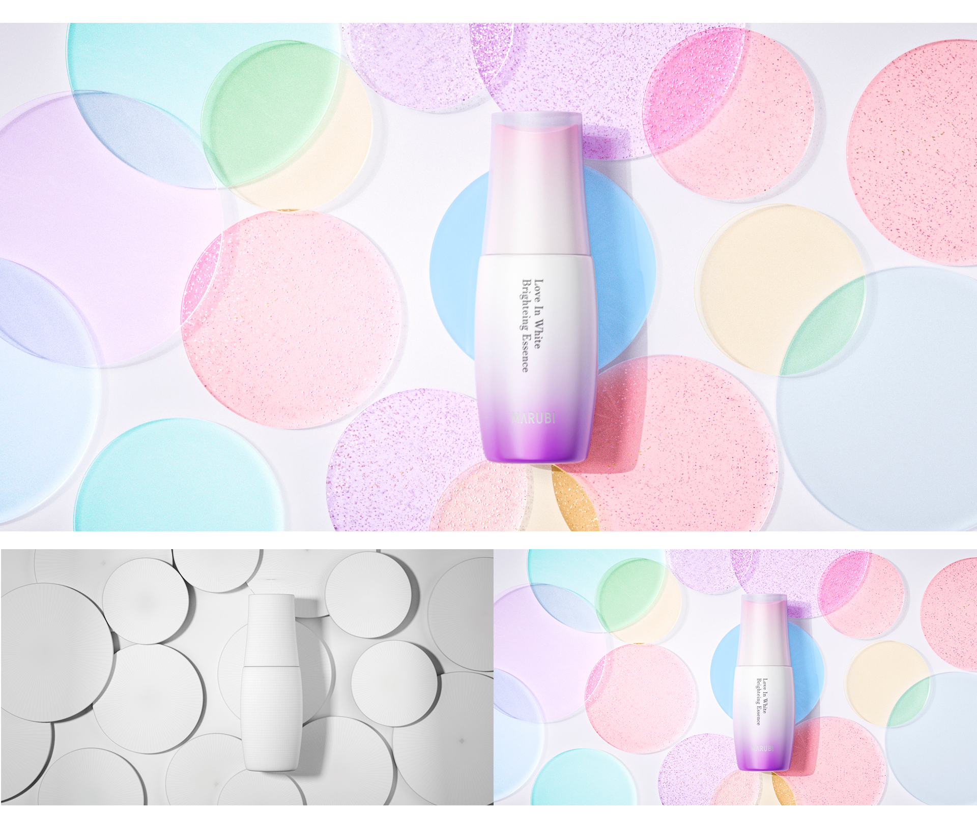 Beauty makeup，Modeling and rendering，Product modeling and rendering，c4d，oc，