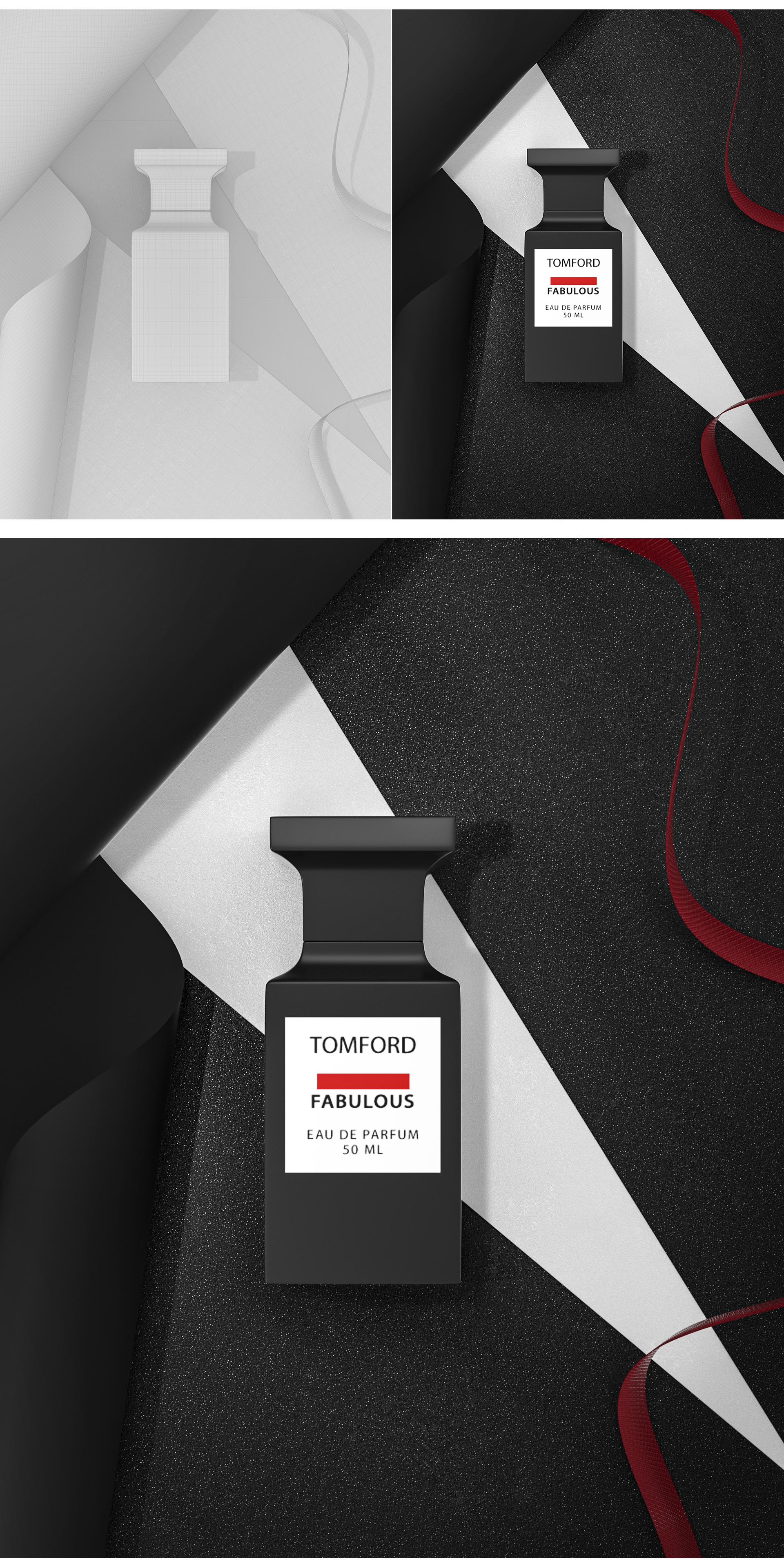 Beauty makeup，Modeling and rendering，Product modeling and rendering，c4d，oc，