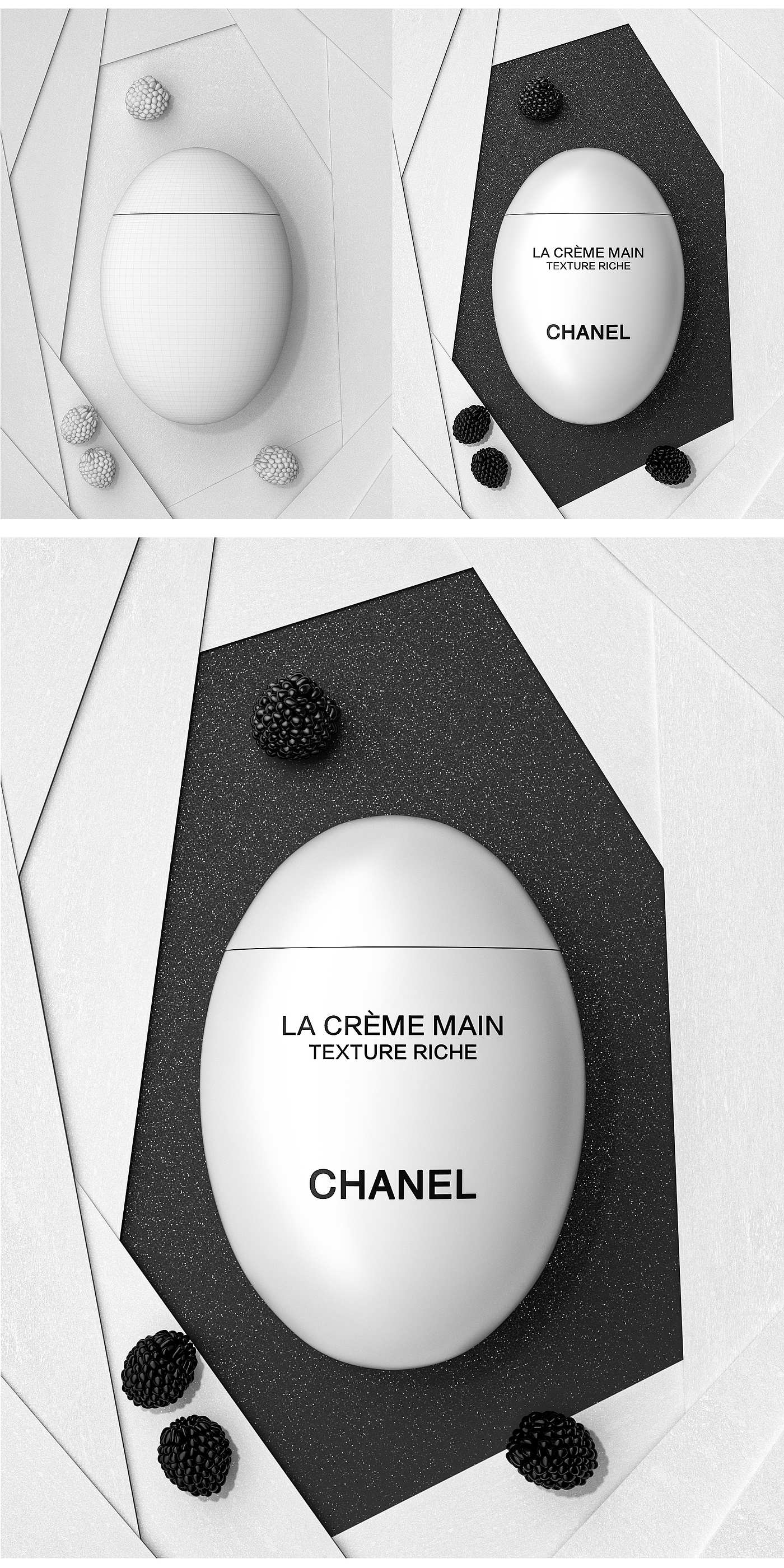 Beauty makeup，Modeling and rendering，Product modeling and rendering，c4d，oc，