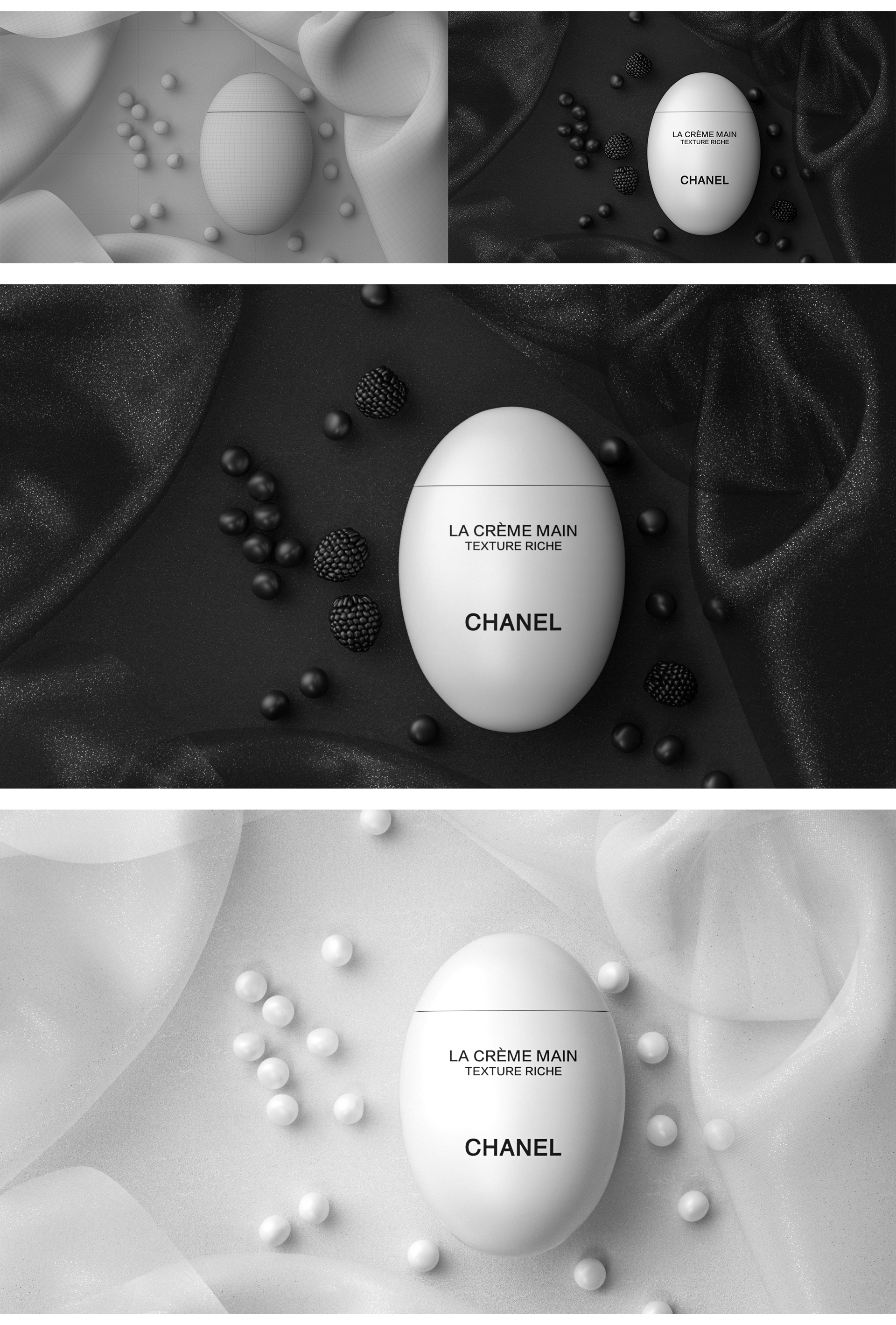 Beauty makeup，Modeling and rendering，Product modeling and rendering，c4d，oc，