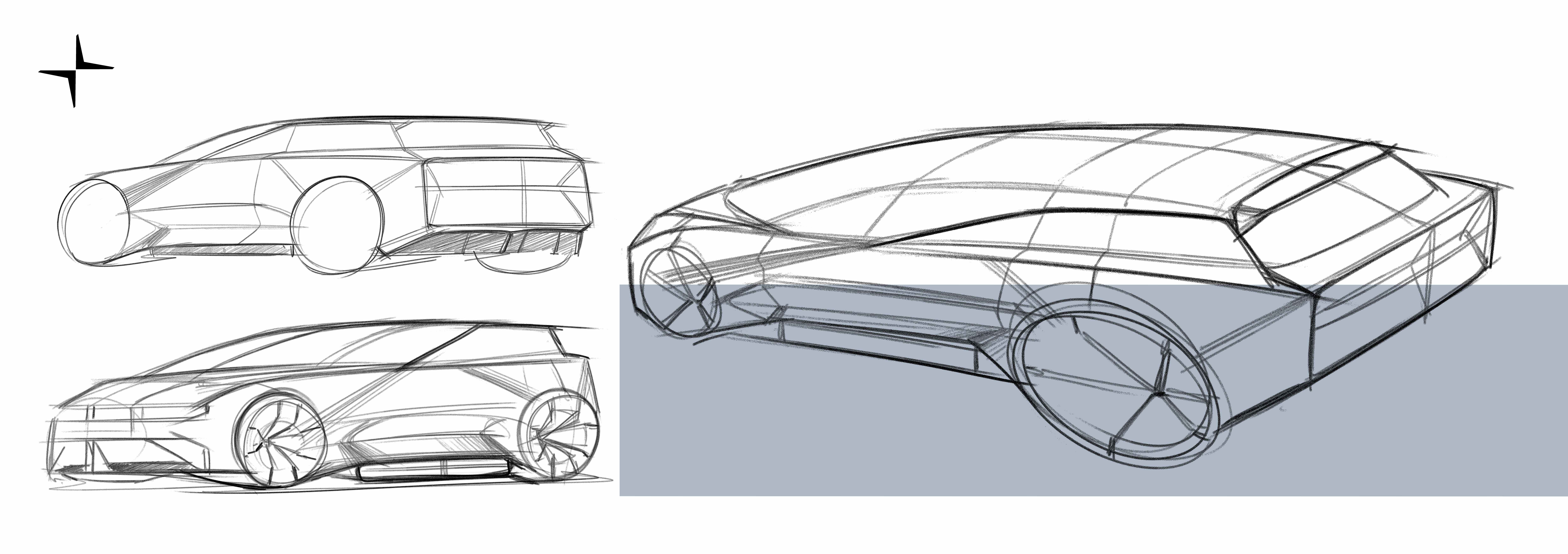 vehicle，concept，polestar，Automobile design，hatchback ，