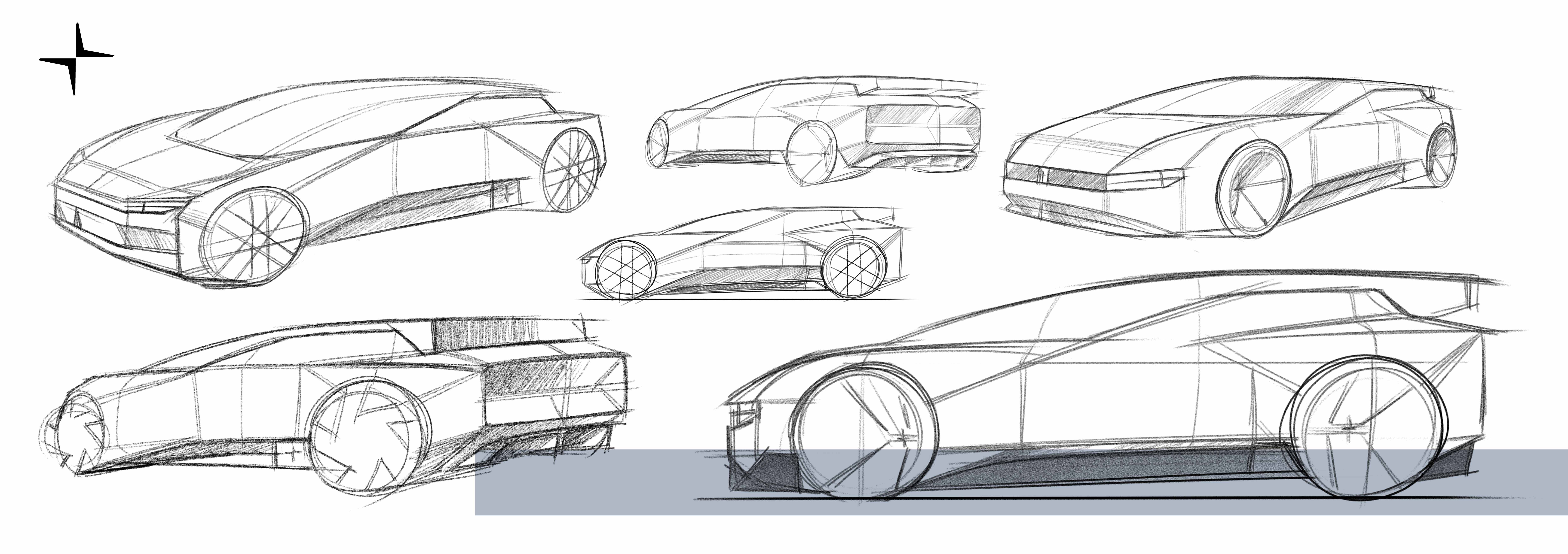 vehicle，concept，polestar，Automobile design，hatchback ，