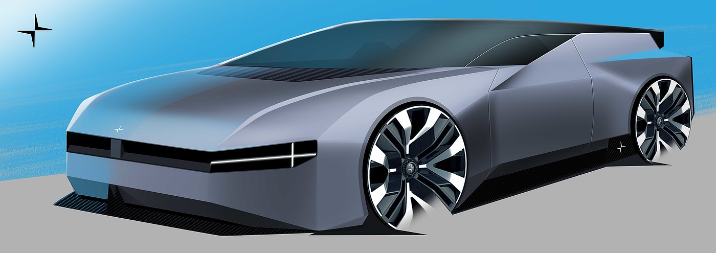 vehicle，concept，polestar，Automobile design，hatchback ，