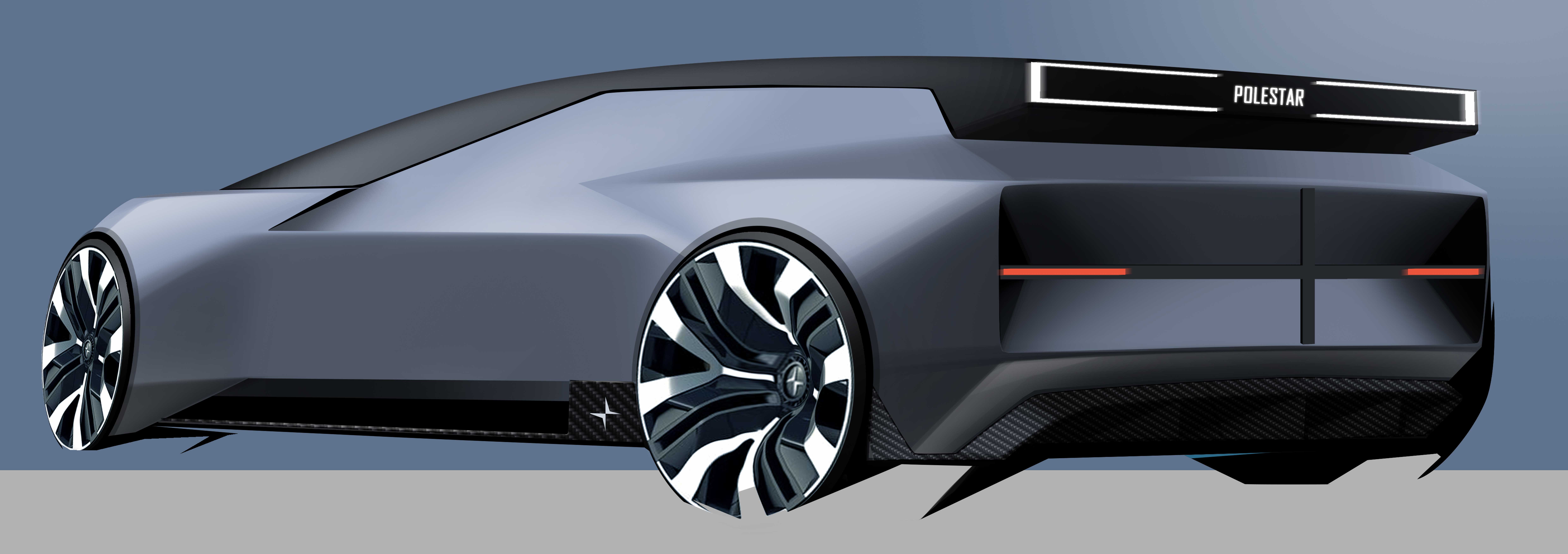 vehicle，concept，polestar，Automobile design，hatchback ，