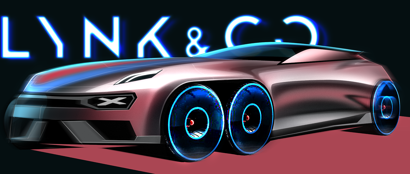 Automobile design，sketch，