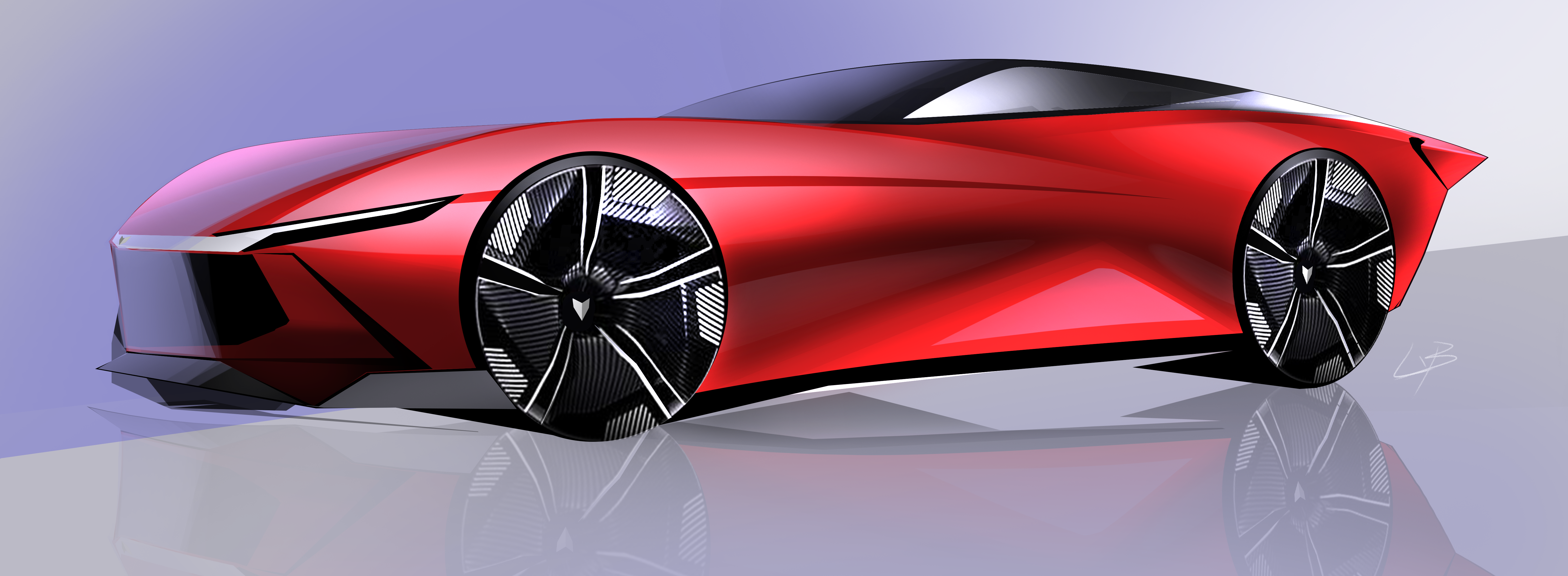 Automobile design，sketch，
