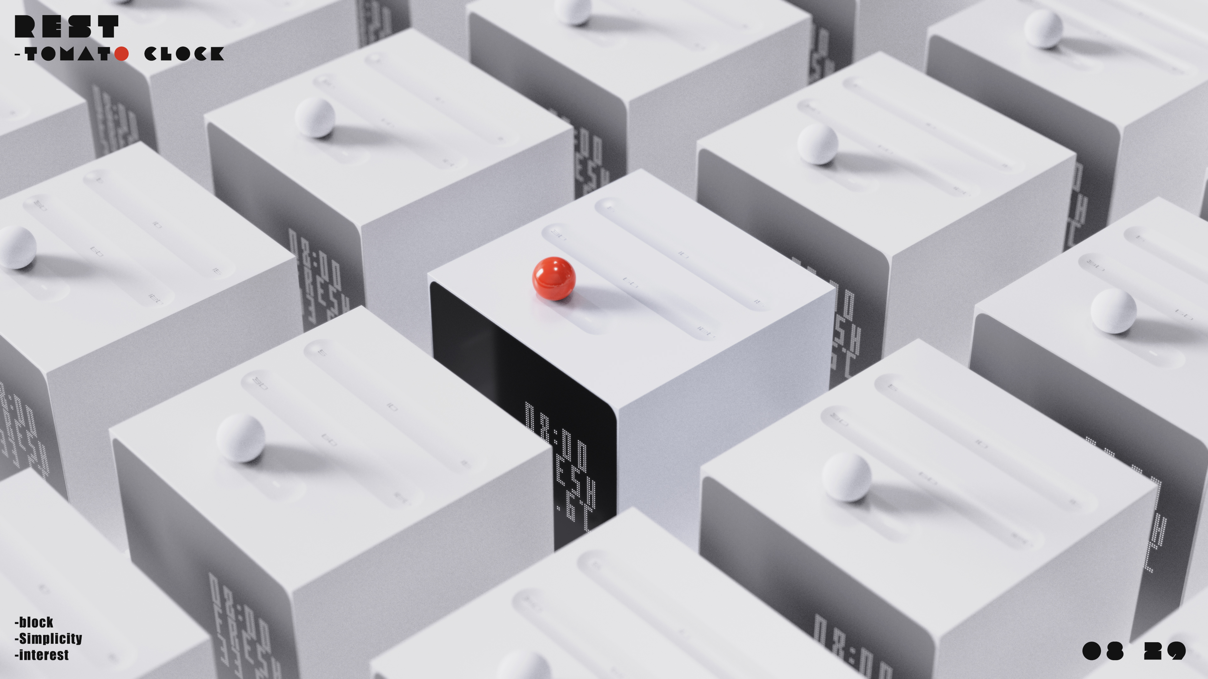 block，Clock，interest，Minimalist，self-discipline，