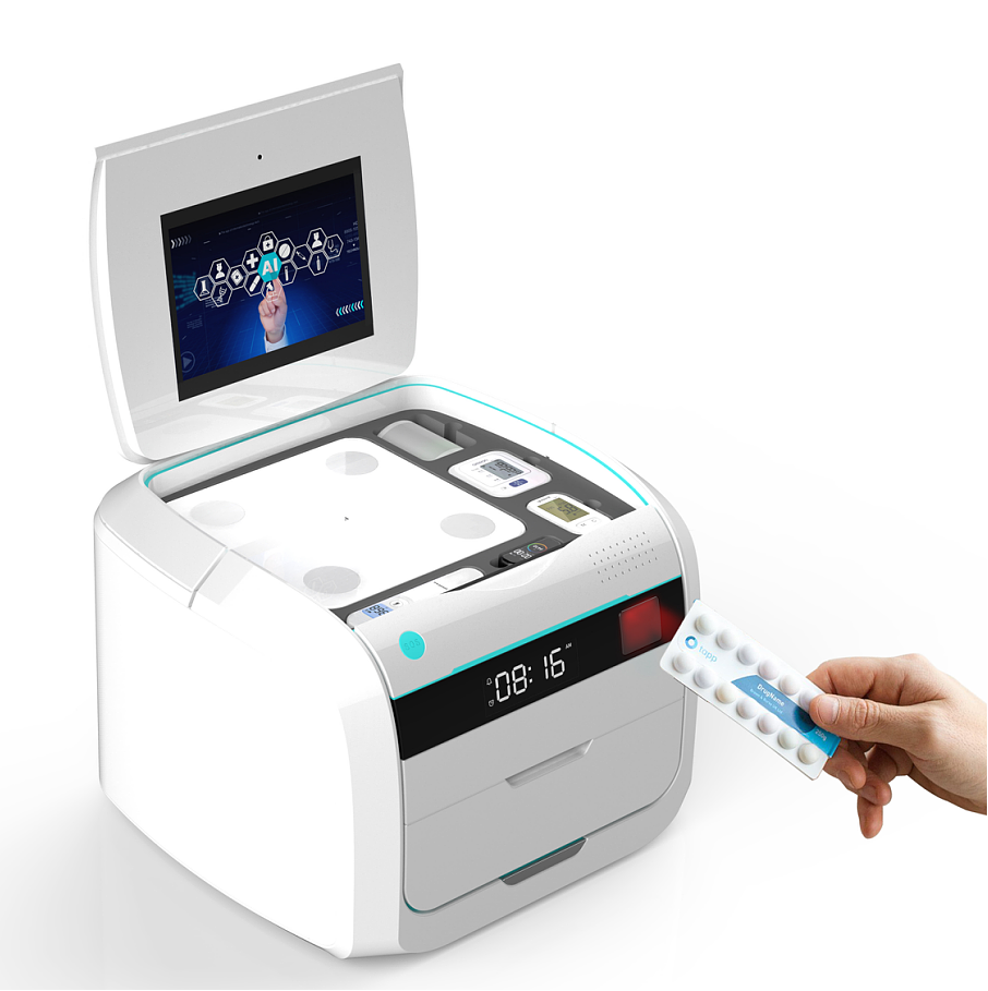 Medical health，Intelligent medicine box，Modular design，industrial design，
