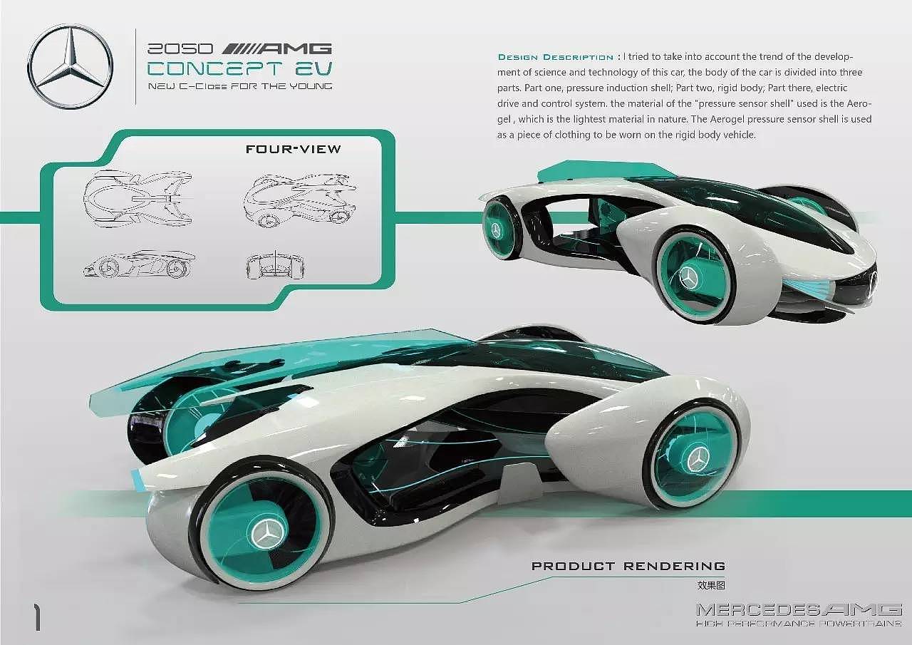 Benz，Electric vehicle，automobile，white，2017CDN，