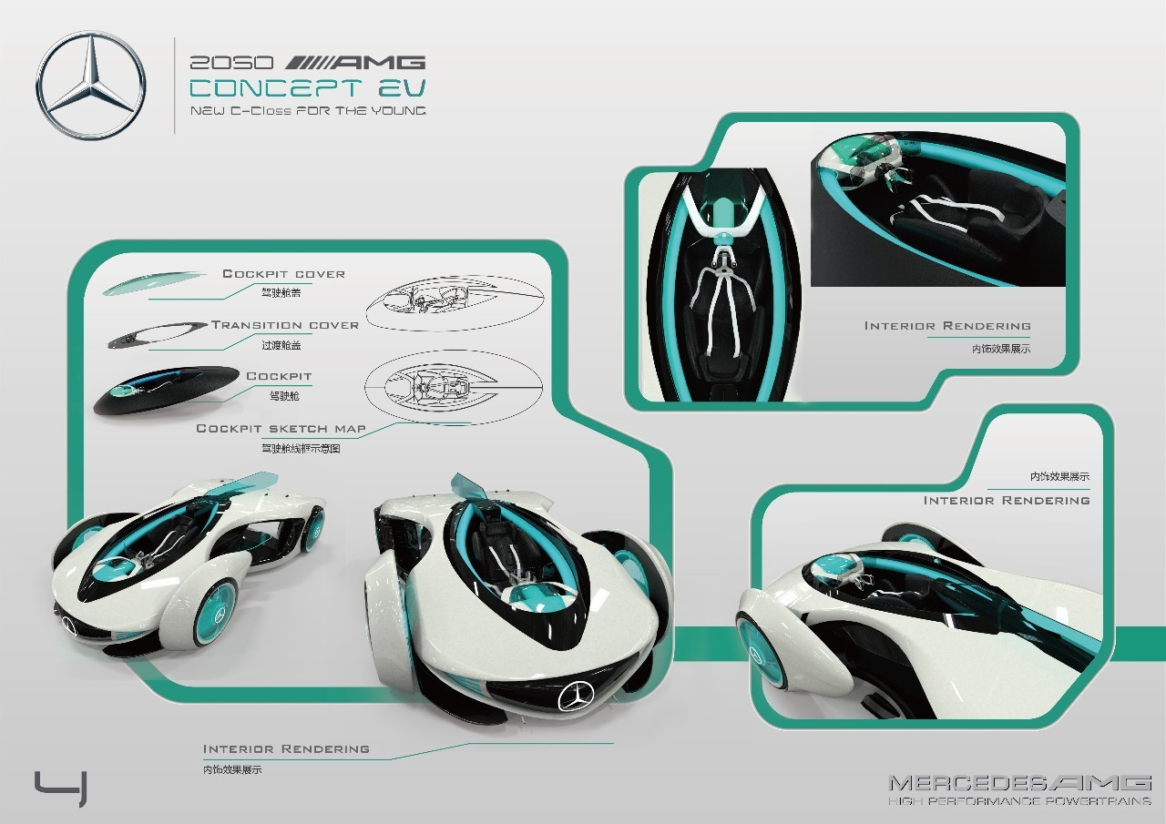 Benz，Electric vehicle，automobile，white，2017CDN，