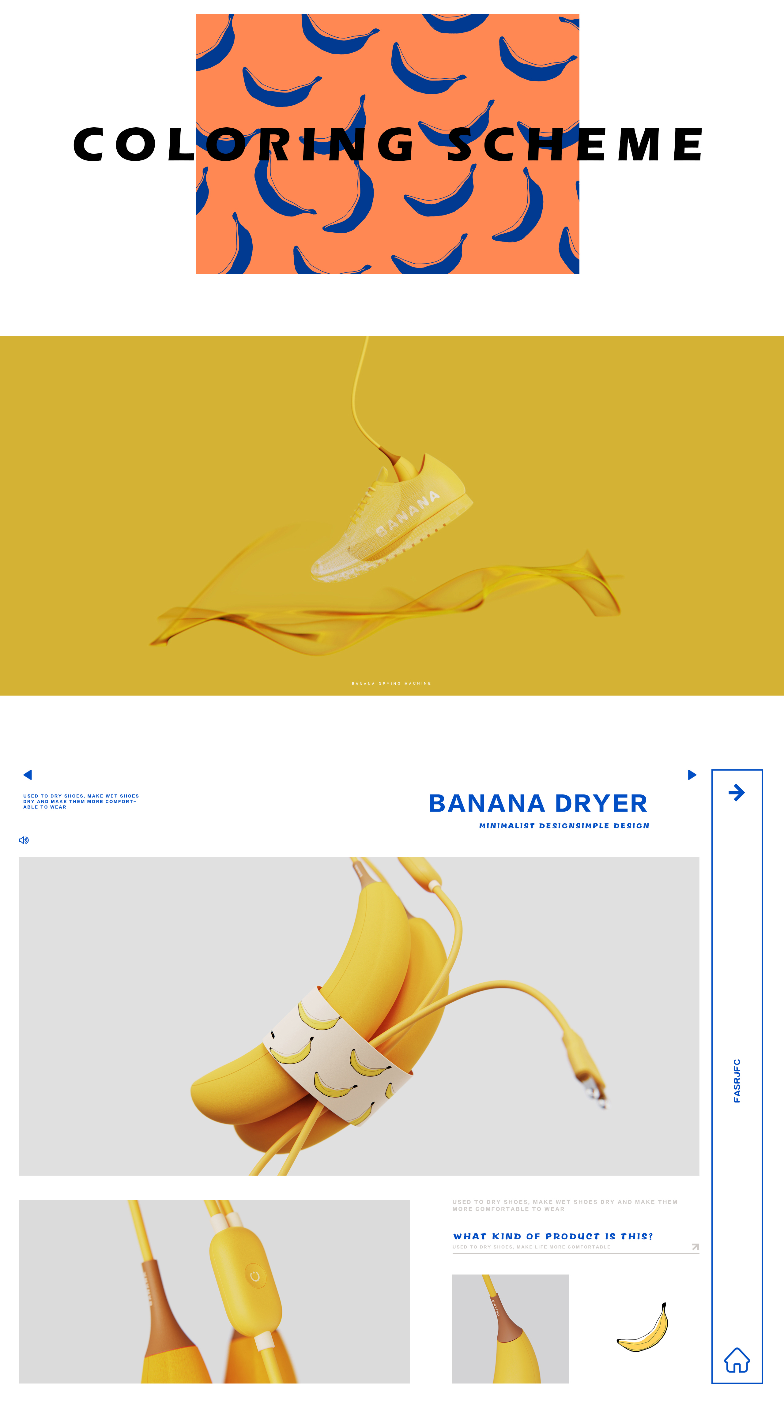 Shoes dryer，Banana shoe dryer，Oxygen design，Home design，Texture design，Household products，Render，Typesetting，