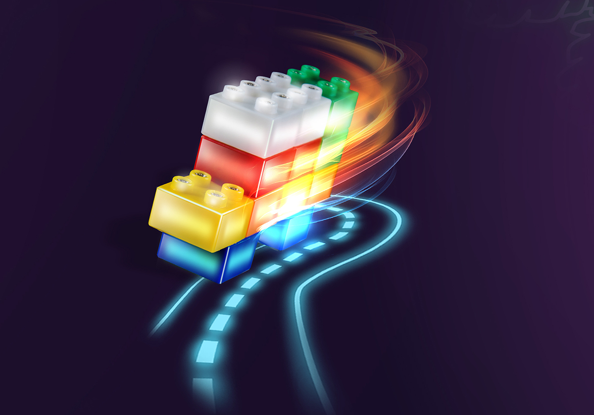 Building block toy，child 's game，LIGHT STAX™，