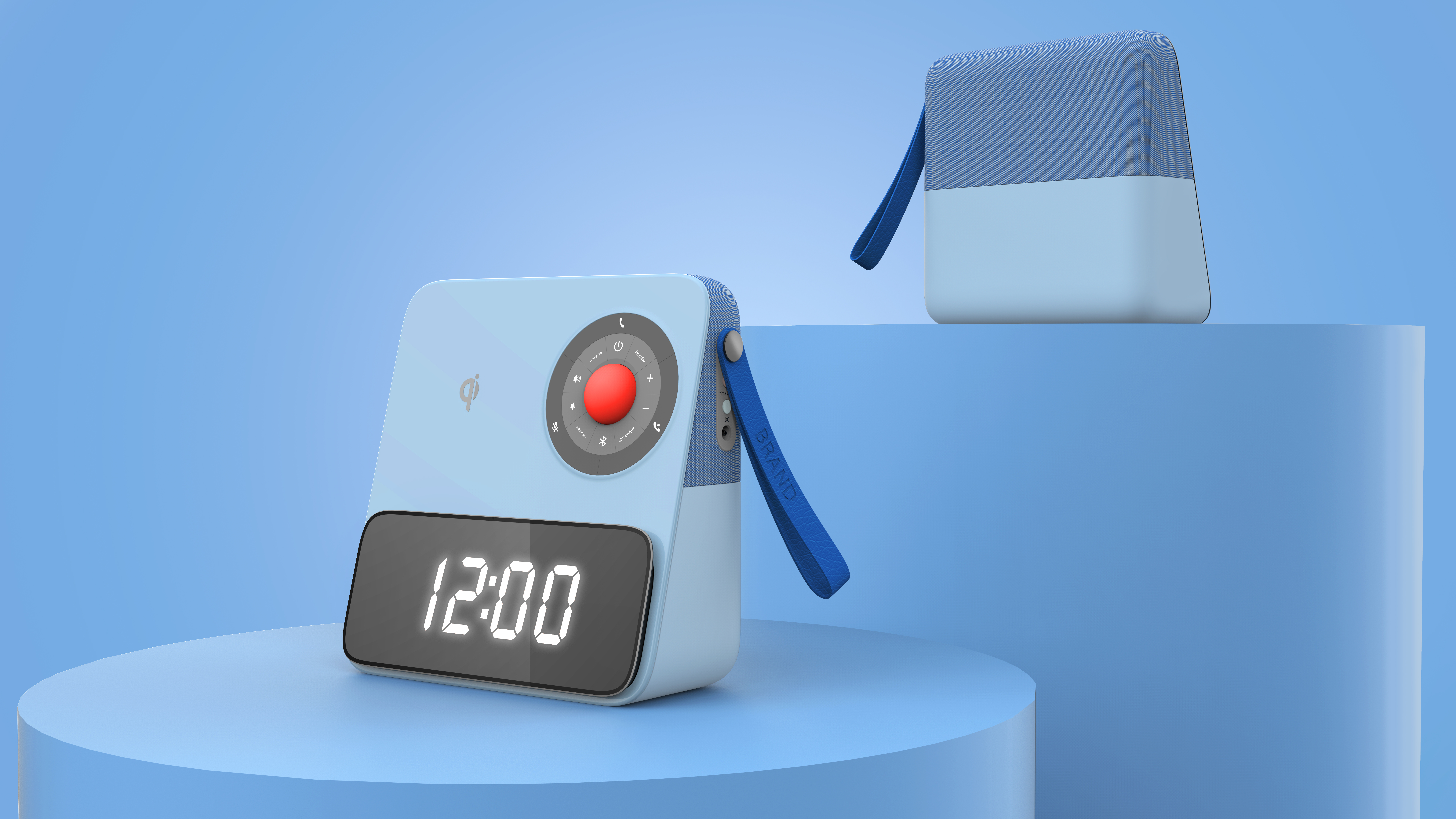 loudspeaker box，Intelligent alarm clock，Wireless charging，radio，Smart home，