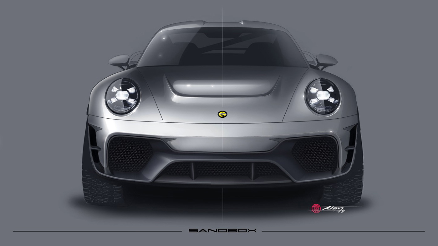 Porsche，992 Turbo S series，Super car，Automobile design，