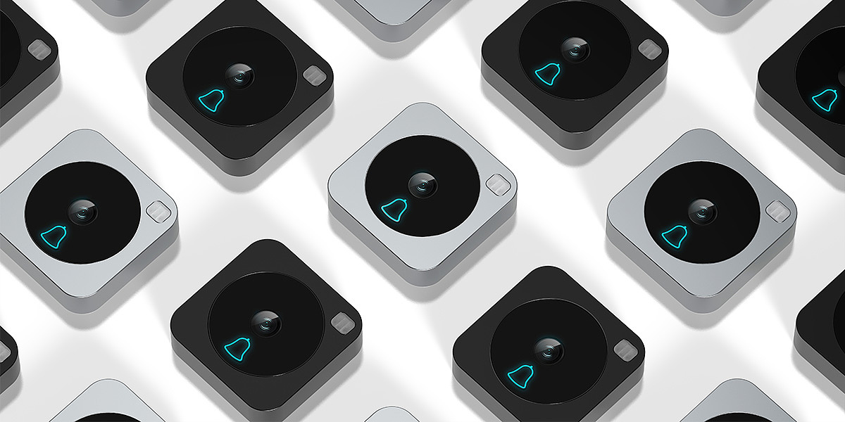Intelligent doorbell，Smart cat eye，Smart home，Intelligent security，industrial design，Vertical space，product design，