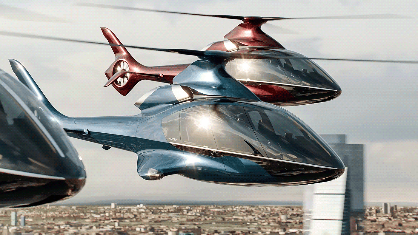 HILL - HX50，helicopter，Vehicle design，video，cgi，