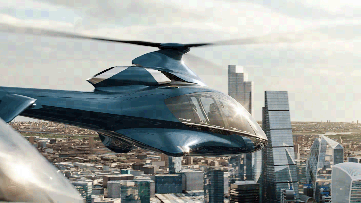 HILL - HX50，helicopter，Vehicle design，video，cgi，