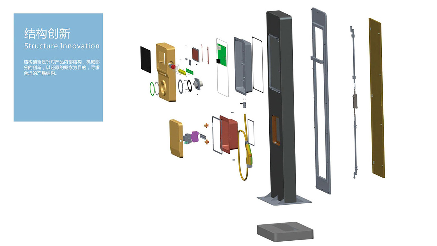 Charging pile design，Appearance design，Structural design，