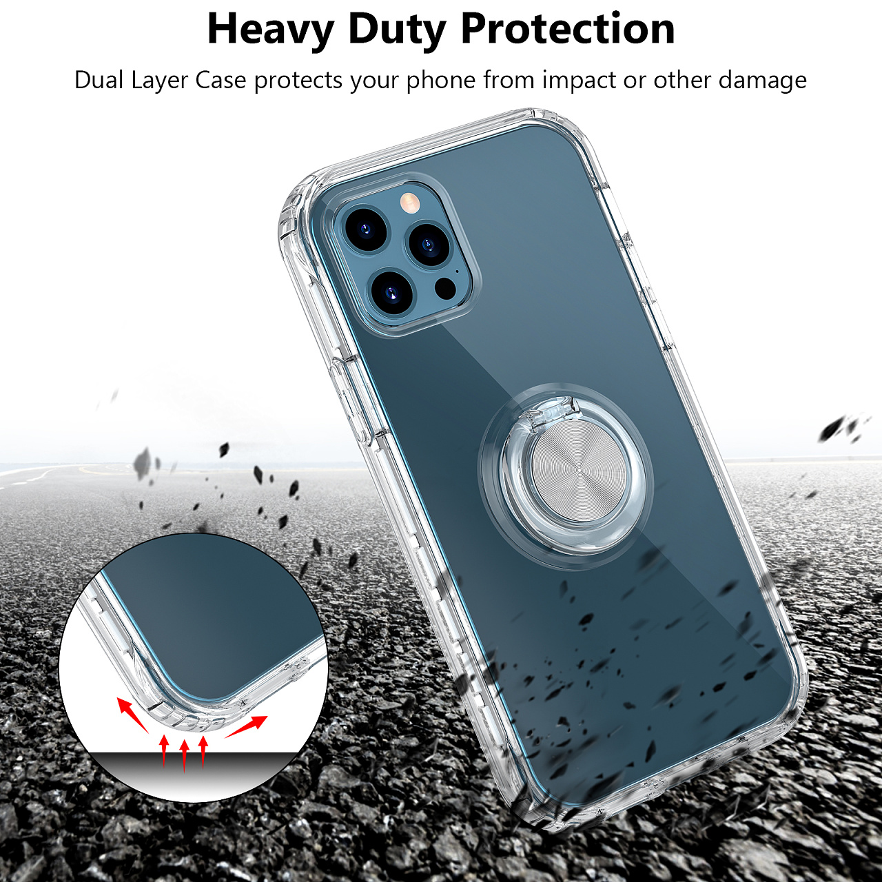 Amazon iPhone 12 transparent case，