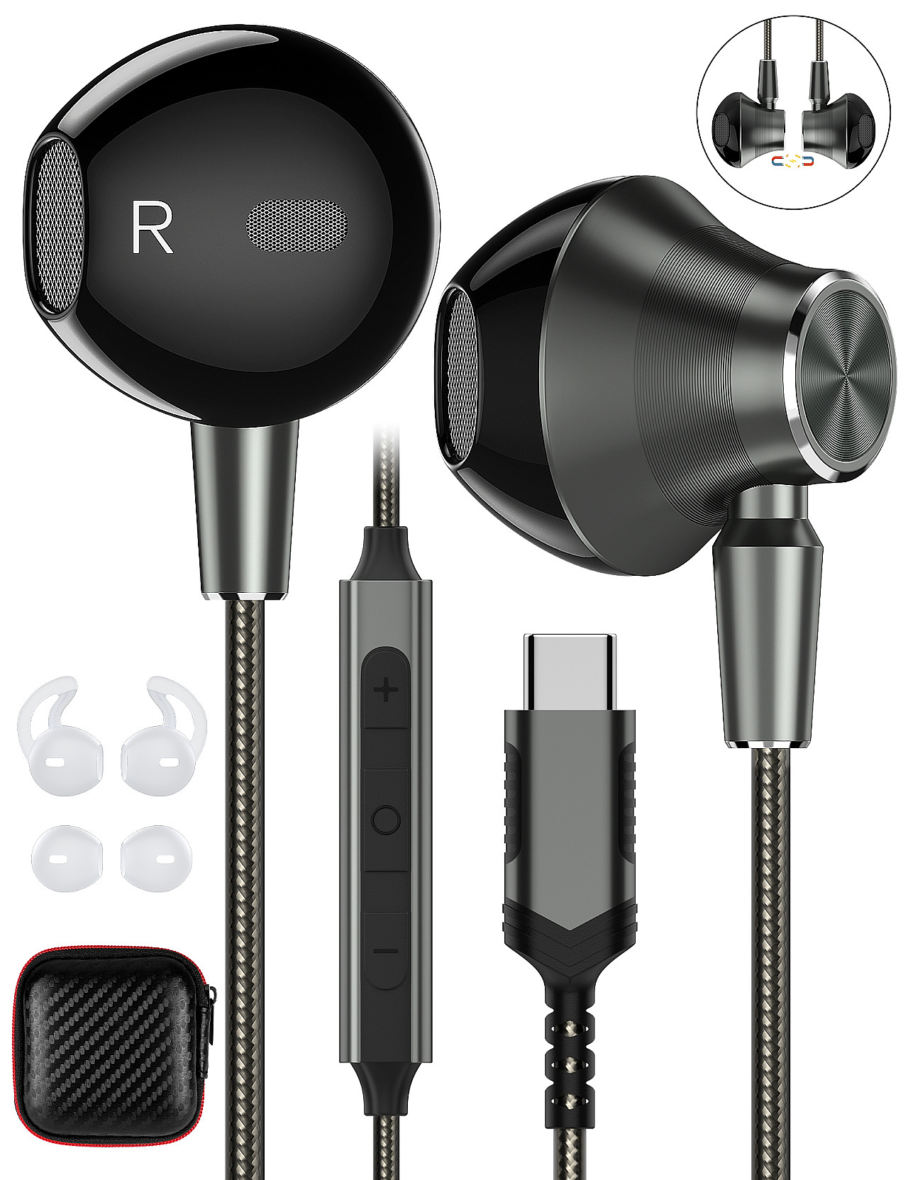 Render Amazon - magnetic earphone，