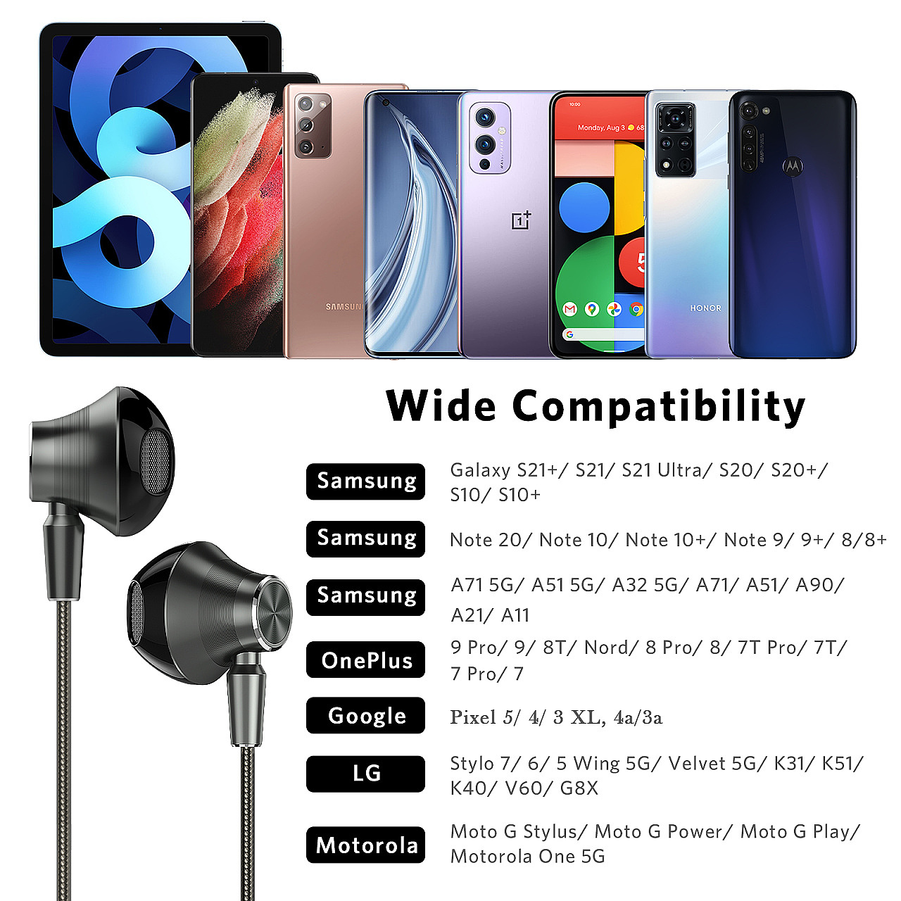 Render Amazon - magnetic earphone，