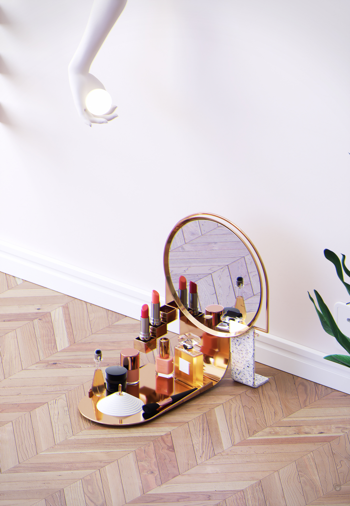 Scratch your head，luxury goods，Light luxury，Receive，