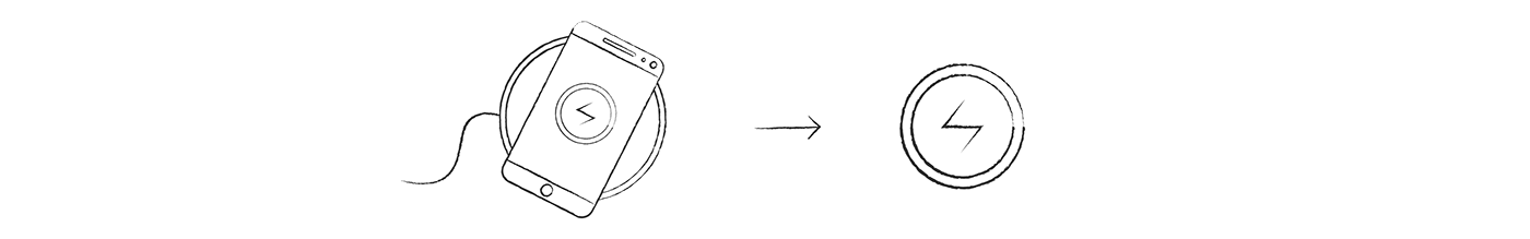 routine，Intelligent mobile phone，wireless charger ，