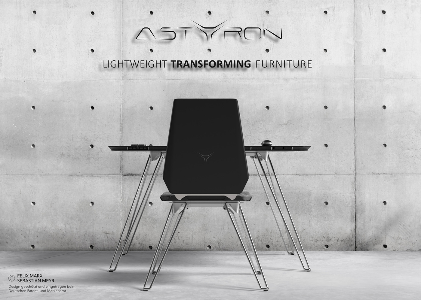 ASTYRON，Office furniture ，black，